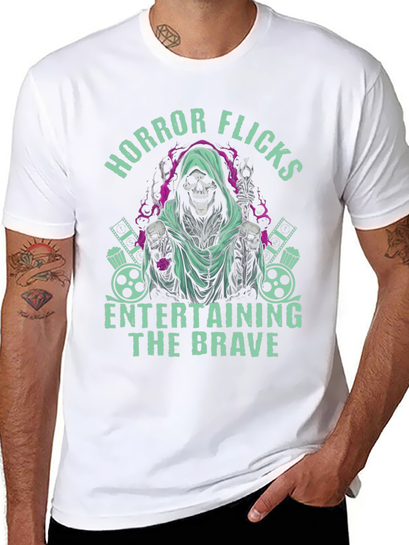 Horror Flicks Graphic T-Shirt