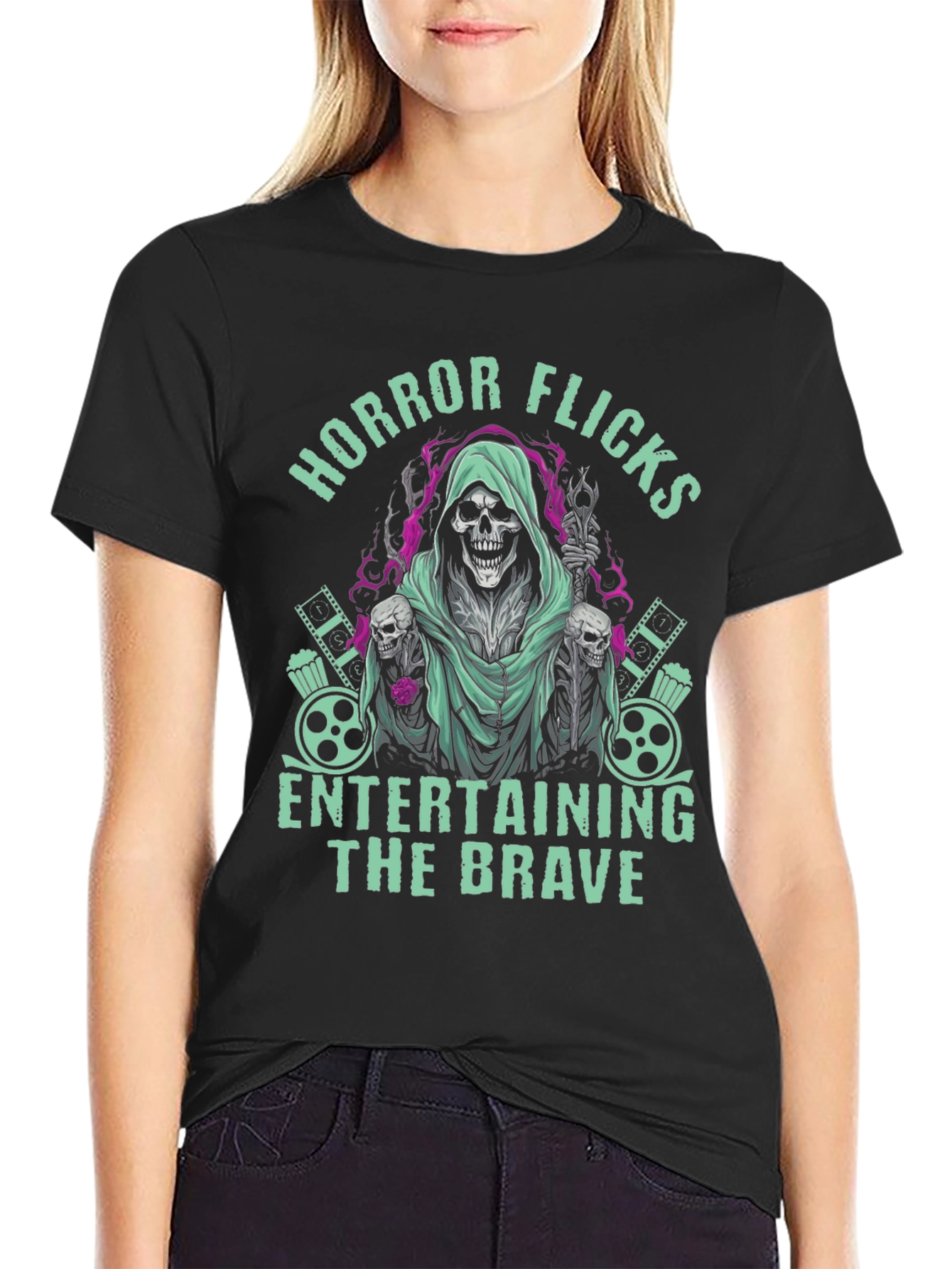 Horror Flicks Graphic T-Shirt