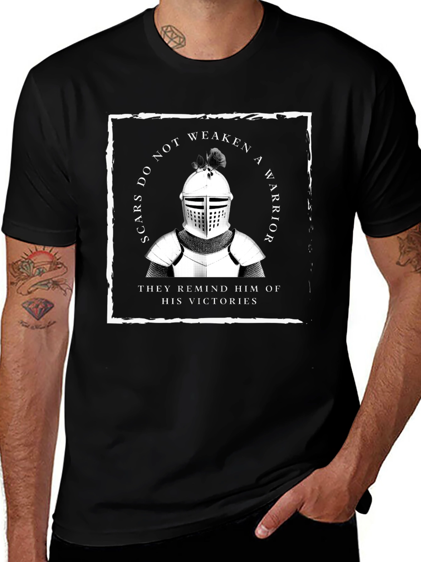 Warrior Knight T-Shirt - Scars of Victory