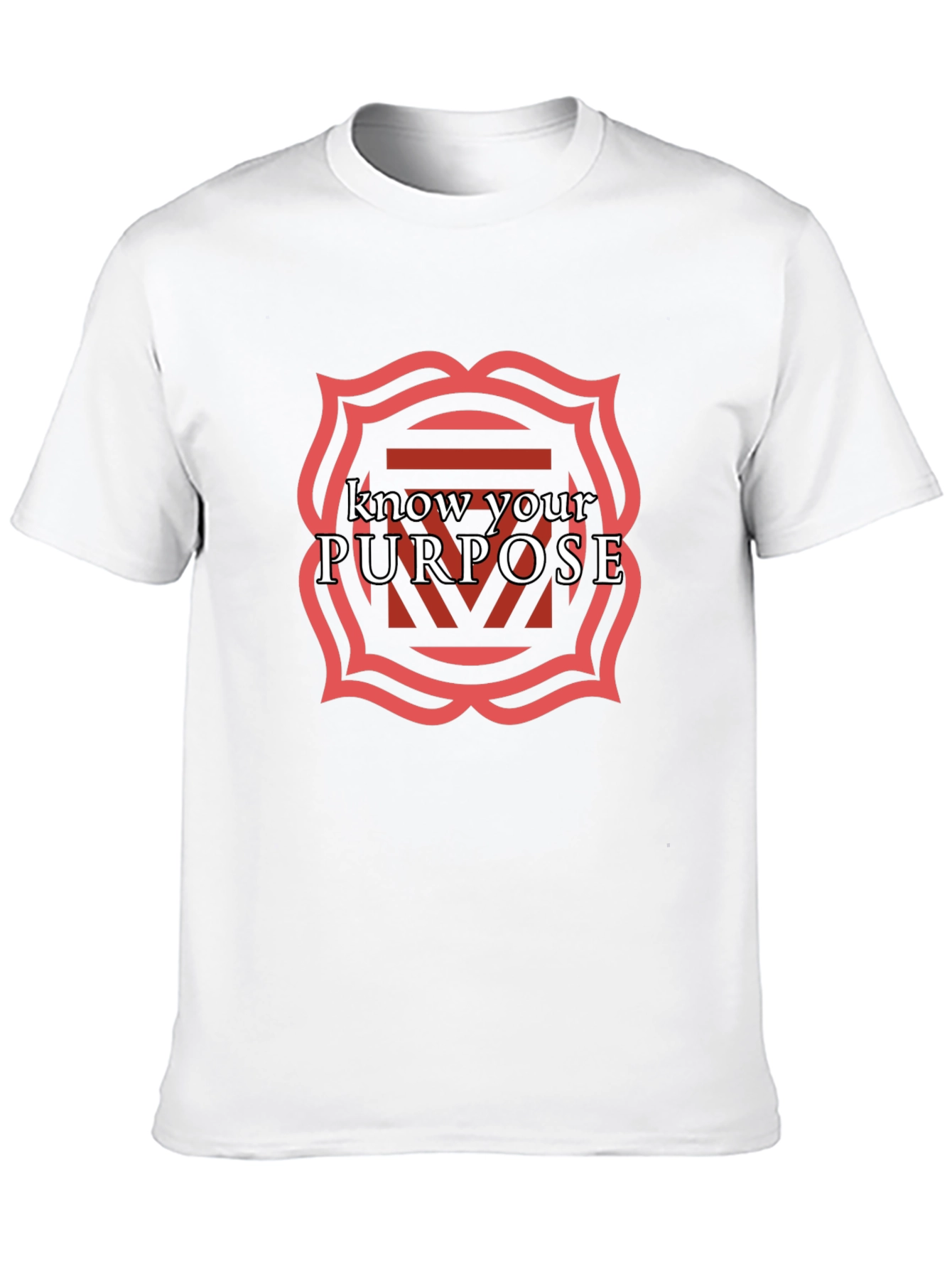 Know Your Purpose Black Graphic Tee