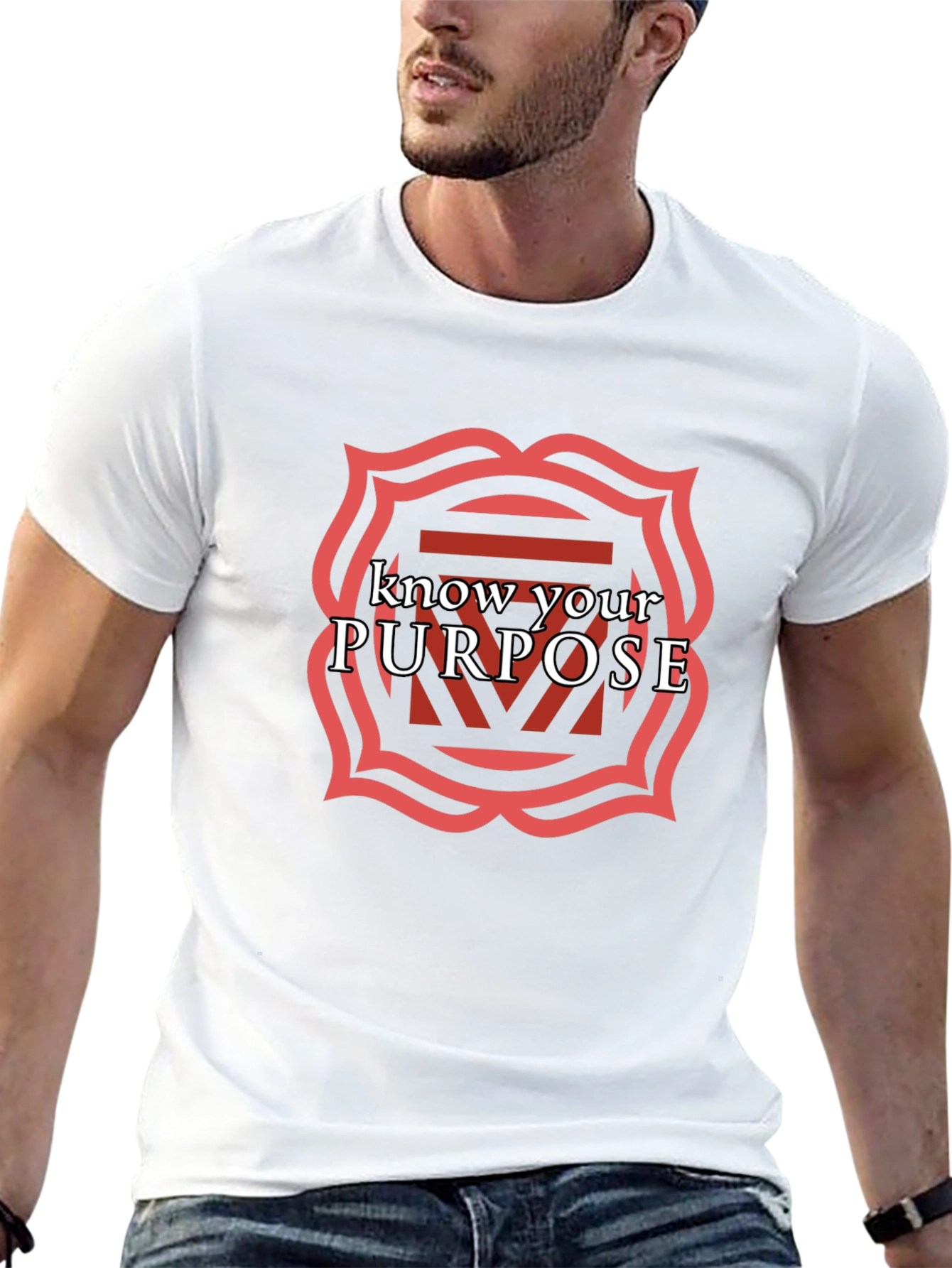 Know Your Purpose Black Graphic Tee