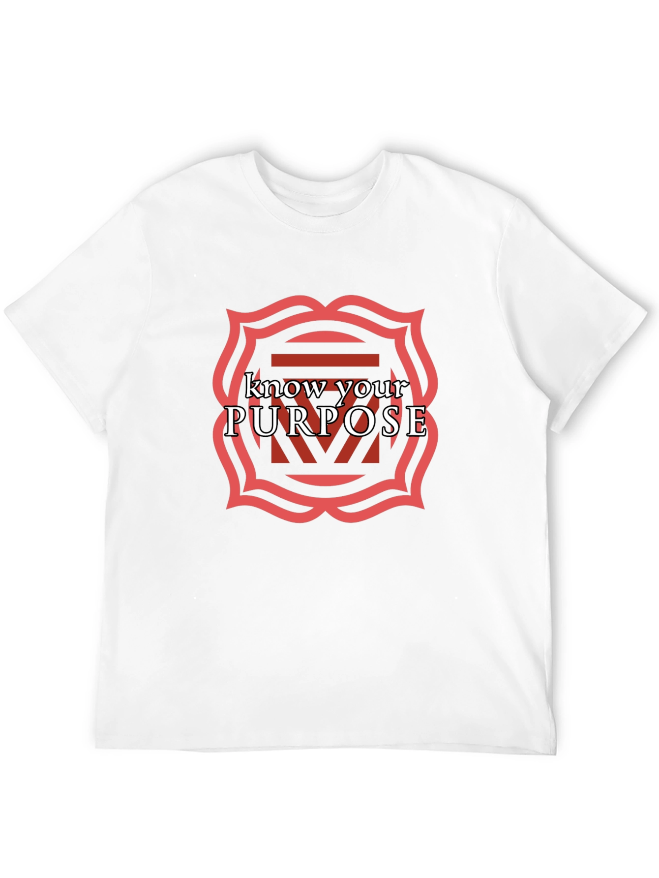 Know Your Purpose Black Graphic Tee