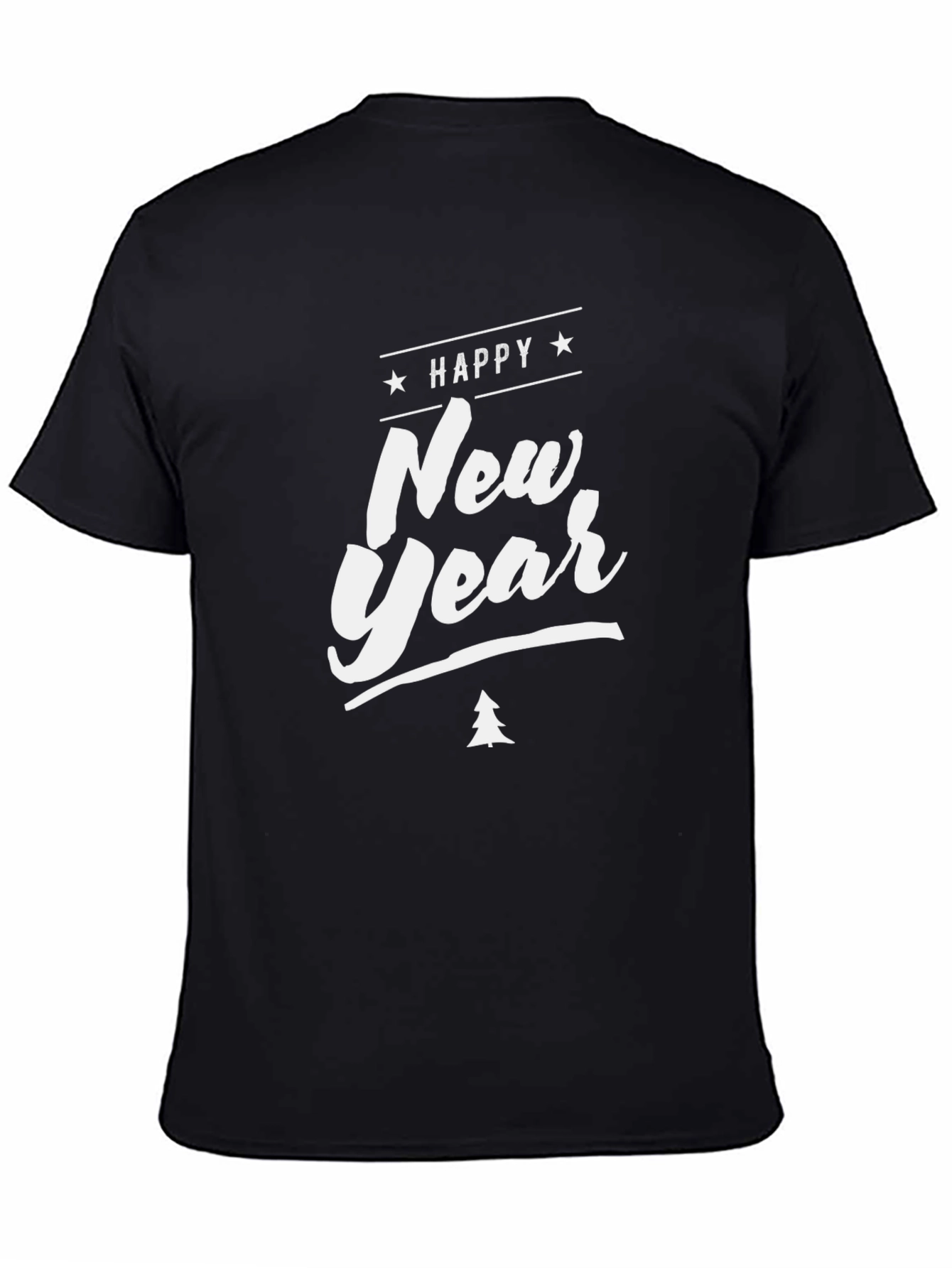 Happy New Year Graphic Print Tee