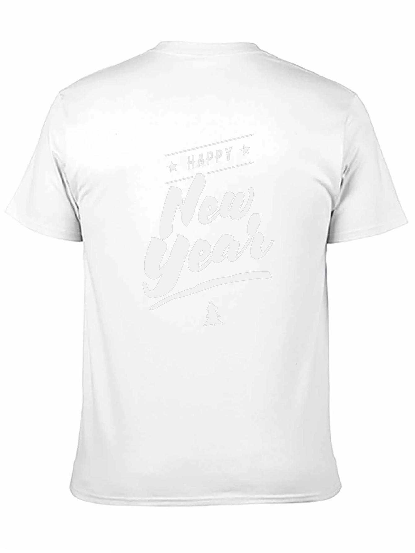 Happy New Year Graphic Print Tee