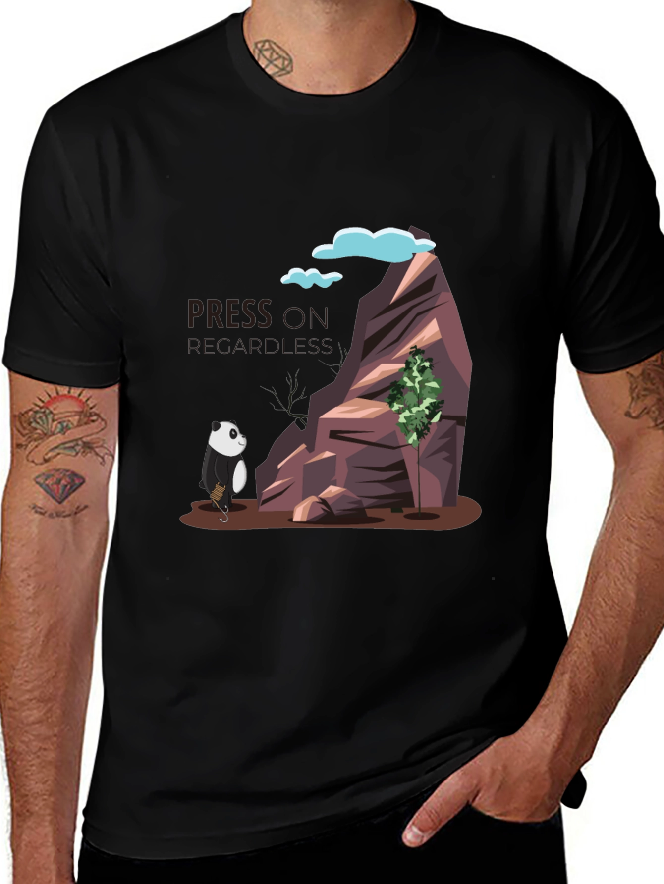 Panda Mountain Adventure T-Shirt