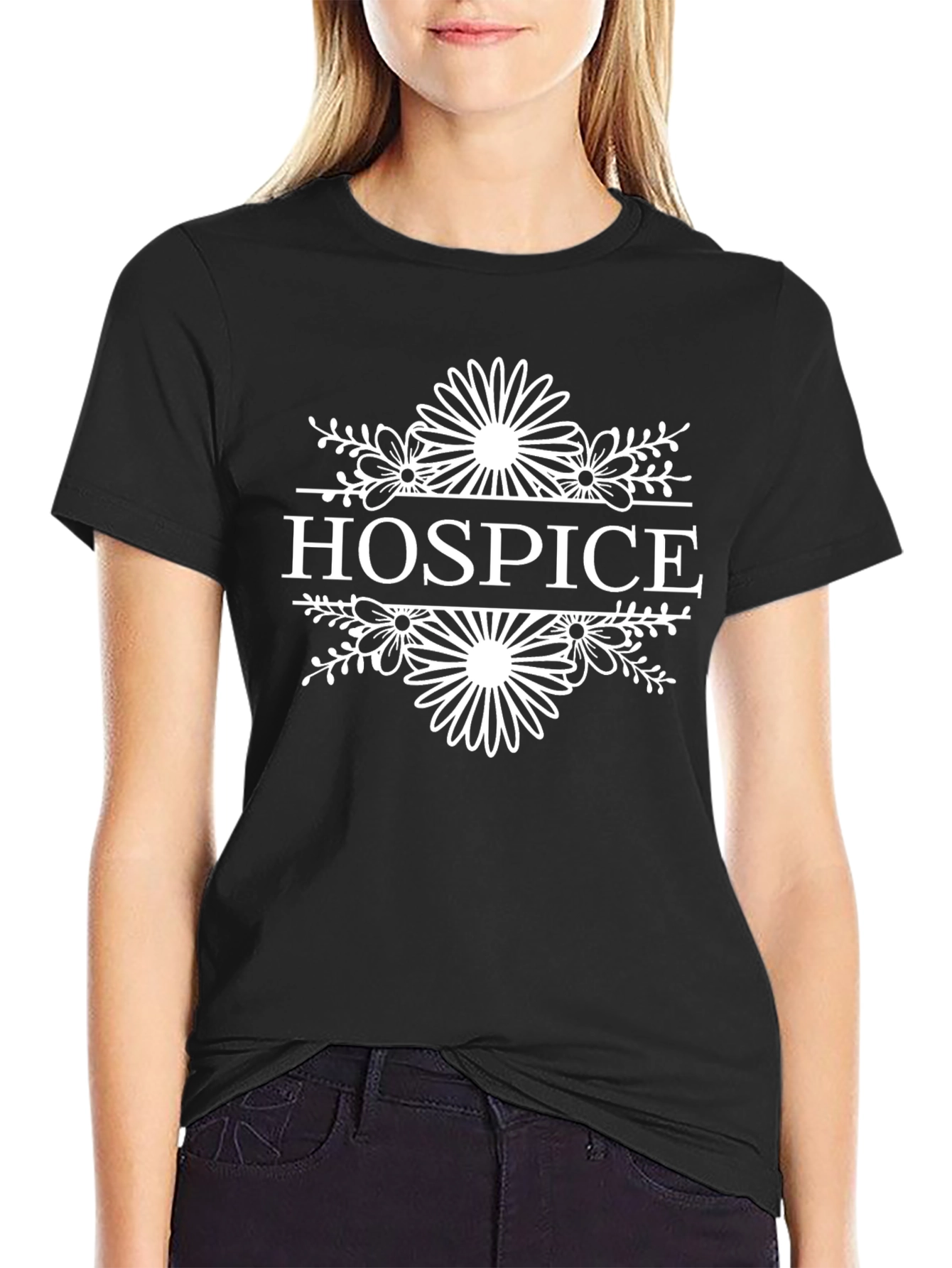 Hospice Floral Graphic T-Shirt