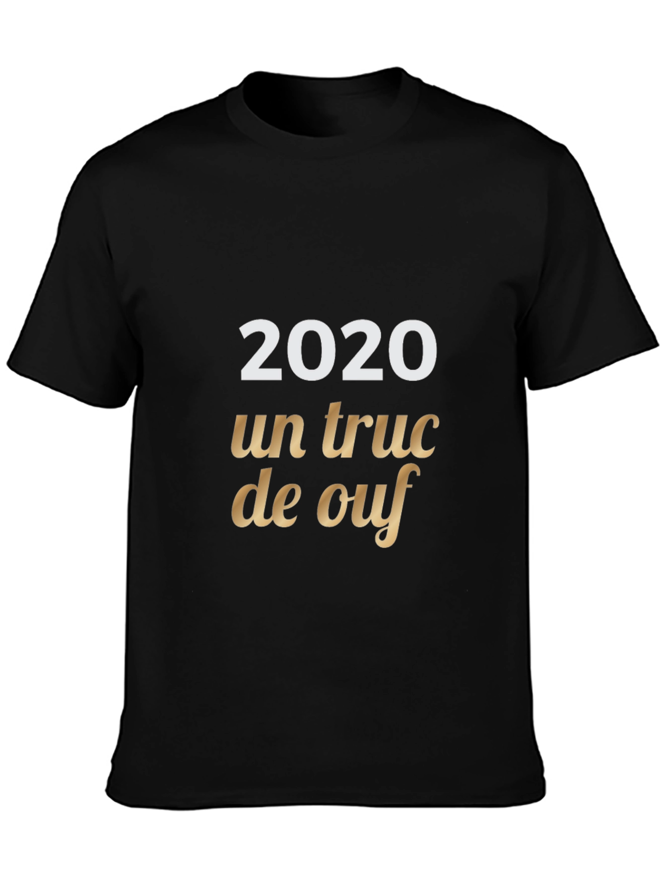 2020 Un truc de ouf Black Graphic Tee