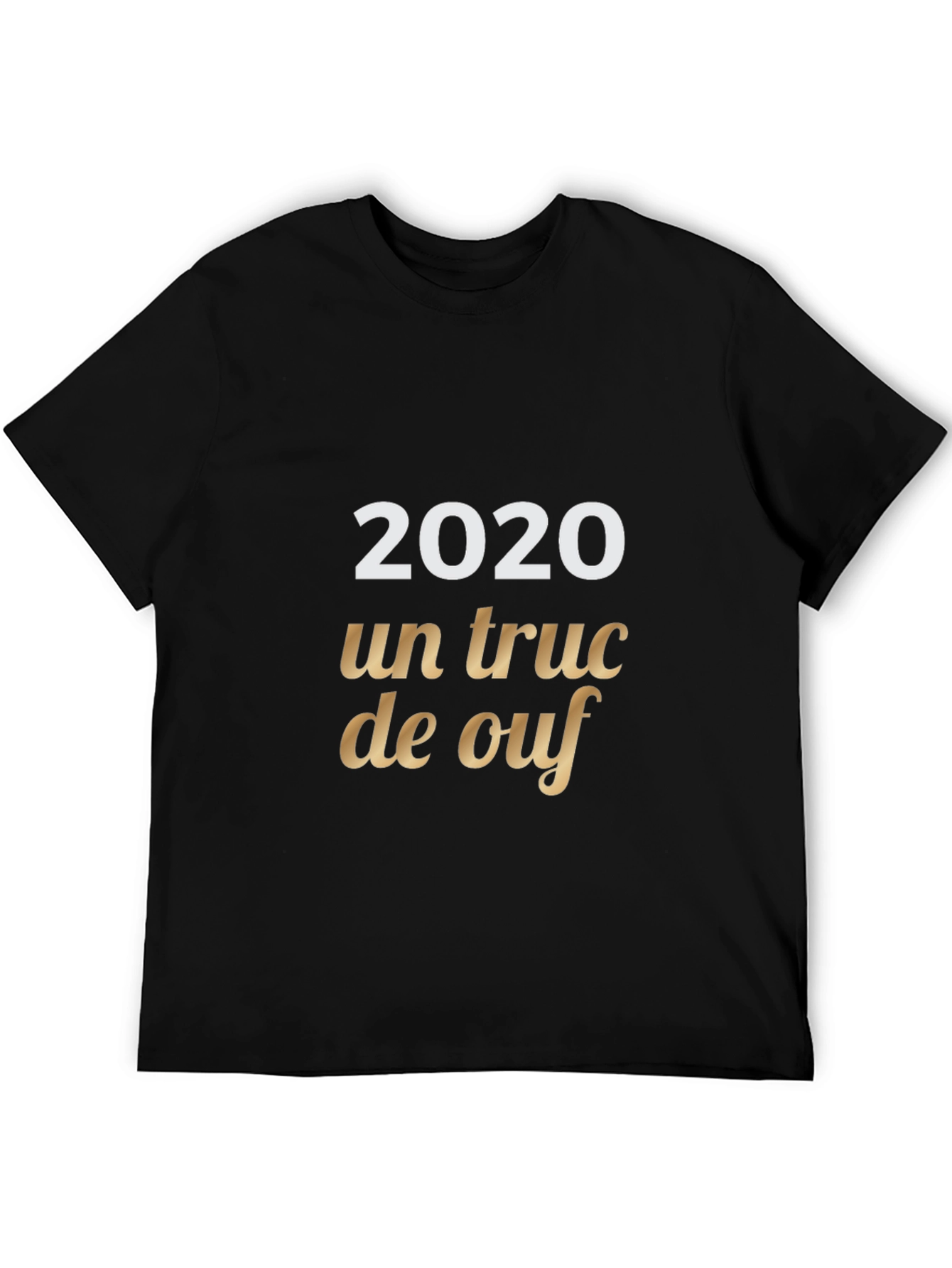 2020 Un truc de ouf Black Graphic Tee