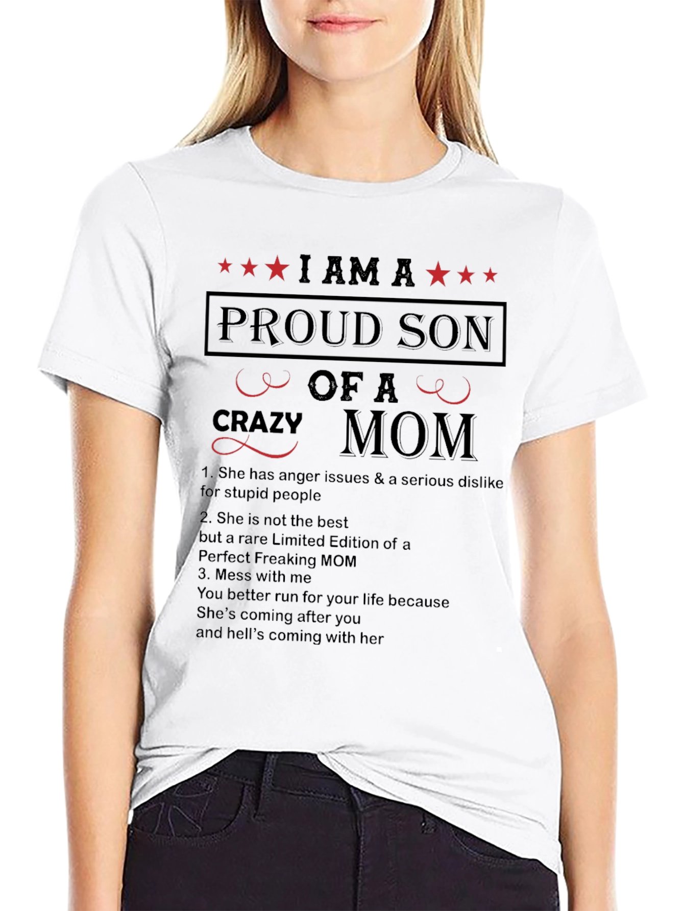 Proud Son of a Crazy Mom T-Shirt