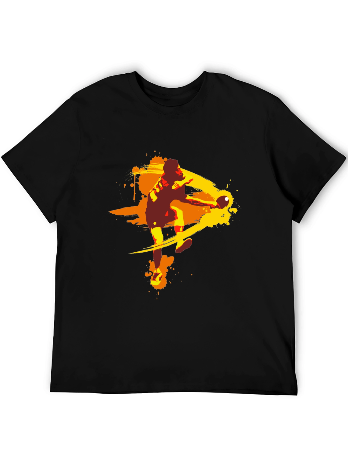 Table Tennis Player Graphic Tee - Black