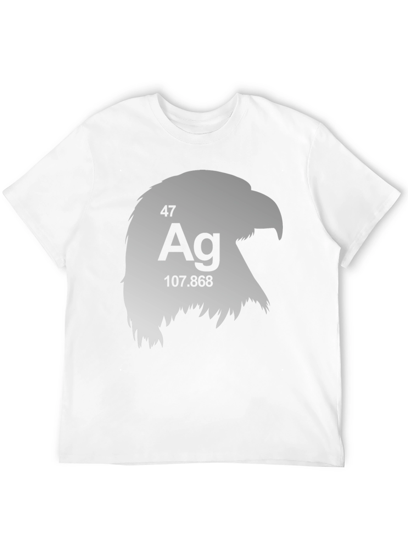 Silver Eagle Periodic Table Mens Black T-Shirt