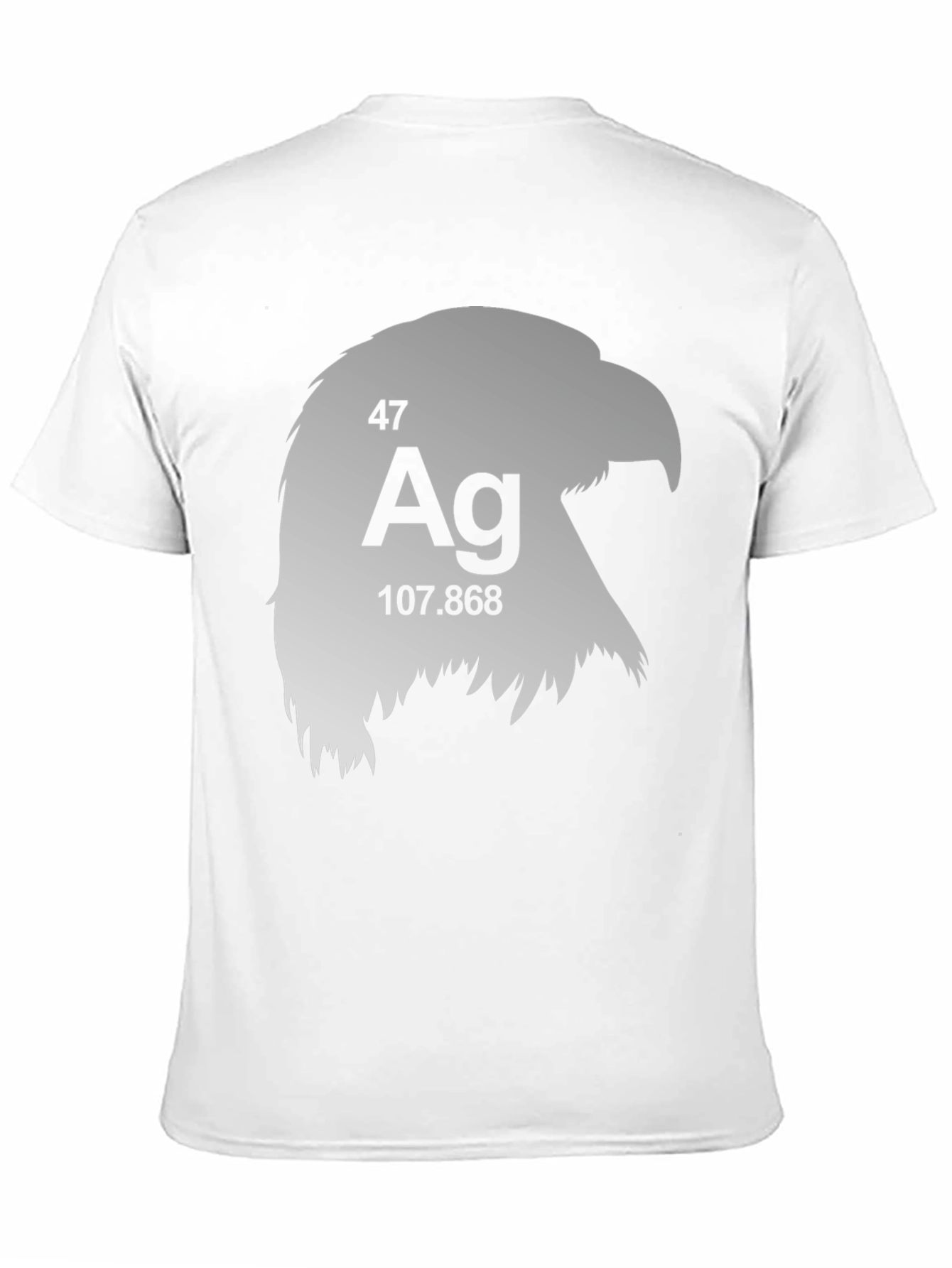 Silver Eagle Periodic Table Mens Black T-Shirt