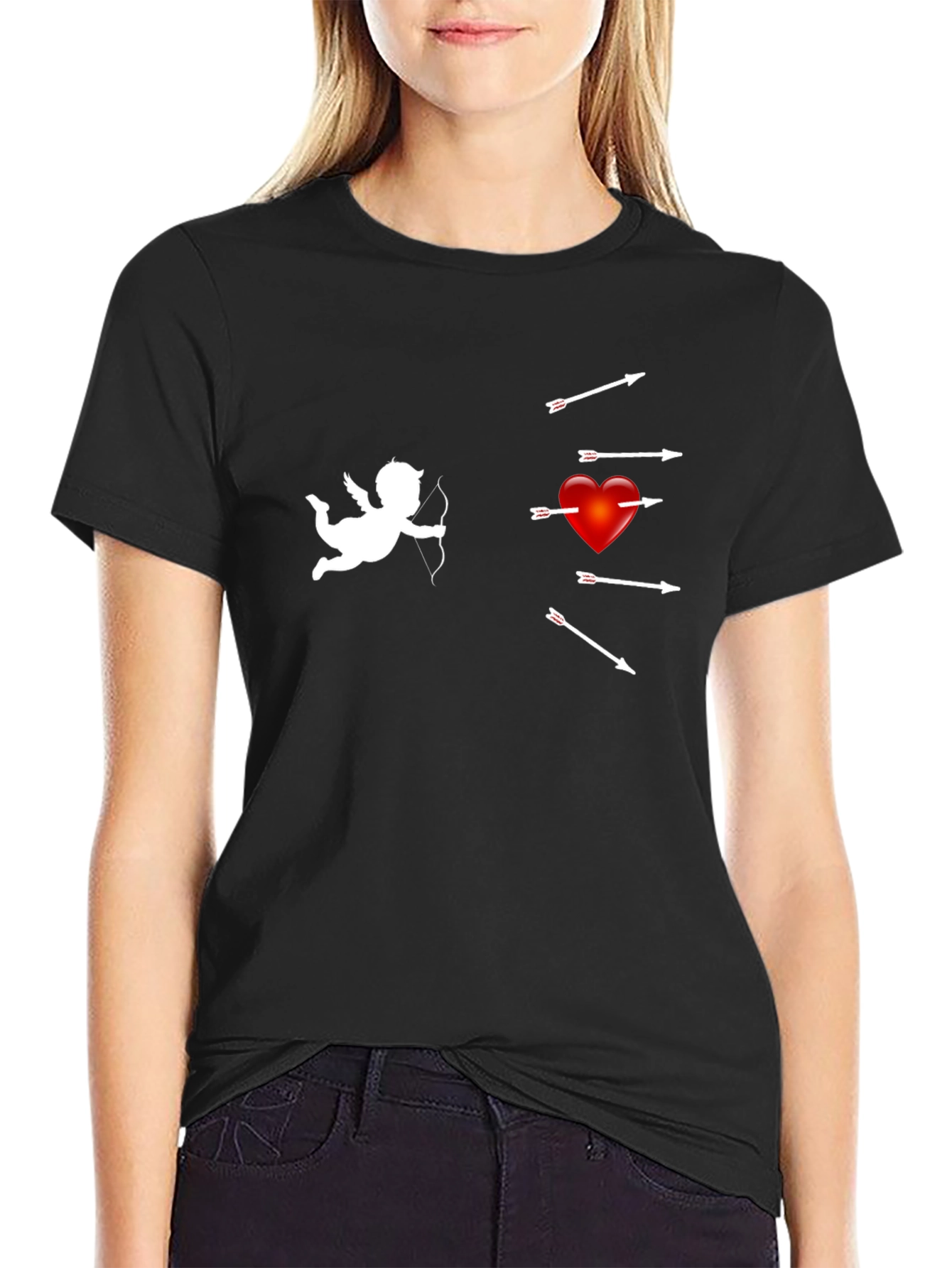 Cupids Aim T-Shirt - Black