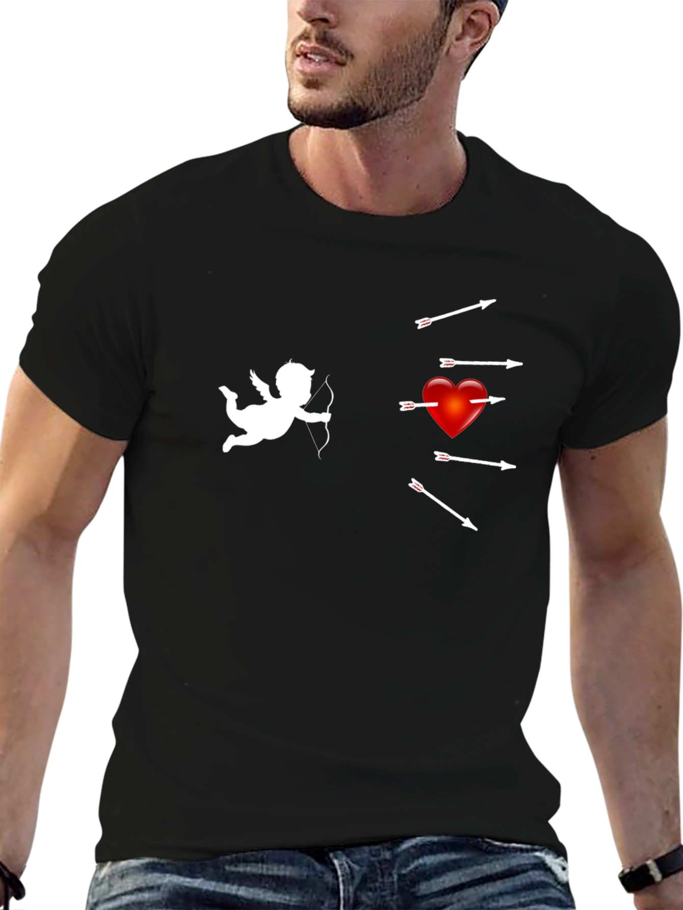 Cupids Aim T-Shirt - Black