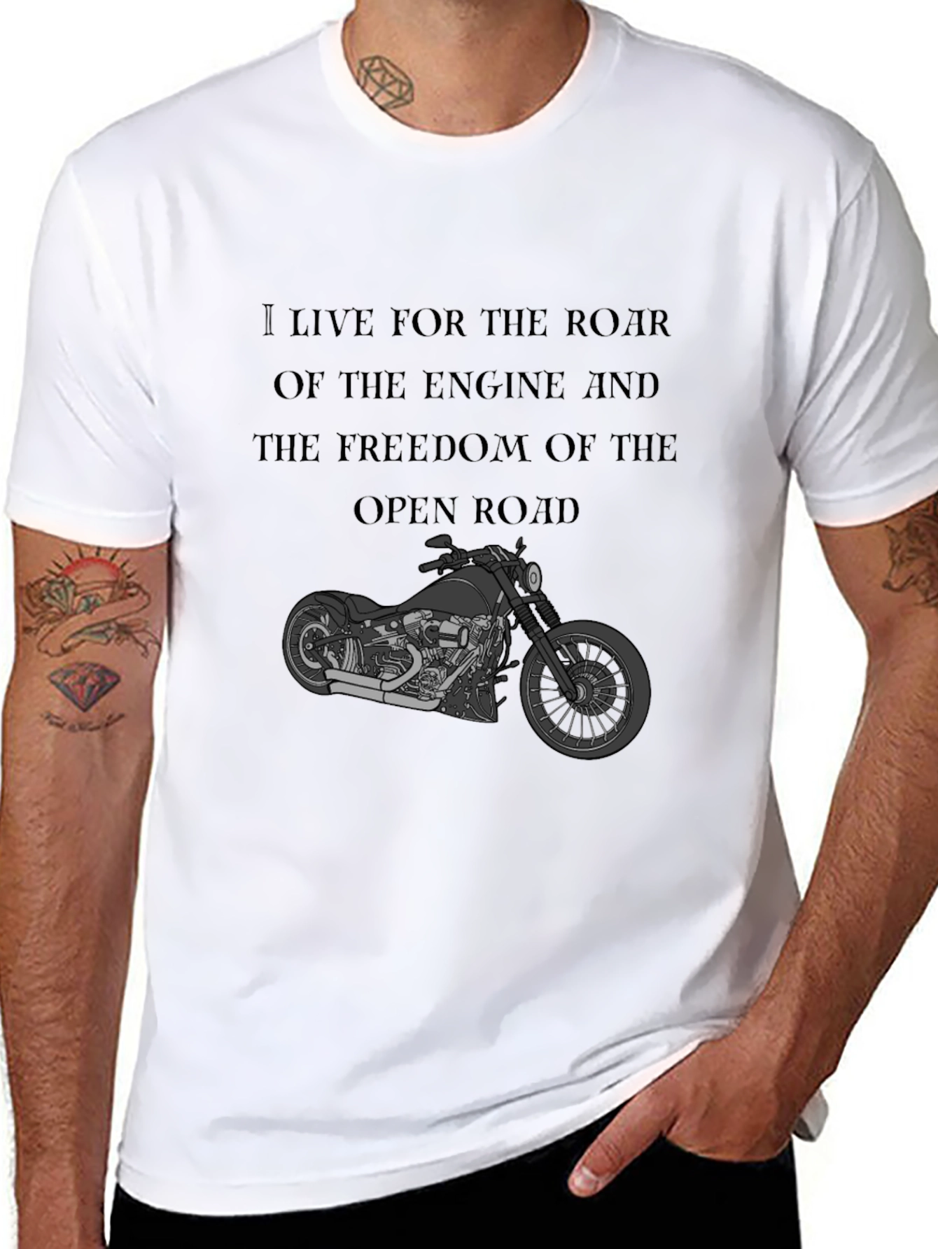 Motorcycle T-Shirt: Live for the Ride