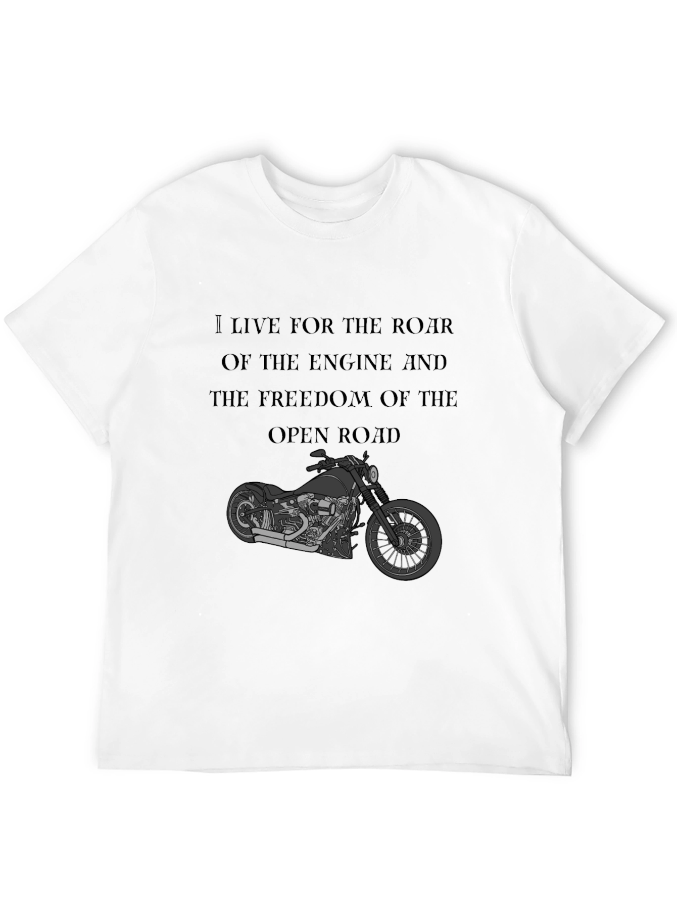 Motorcycle T-Shirt: Live for the Ride