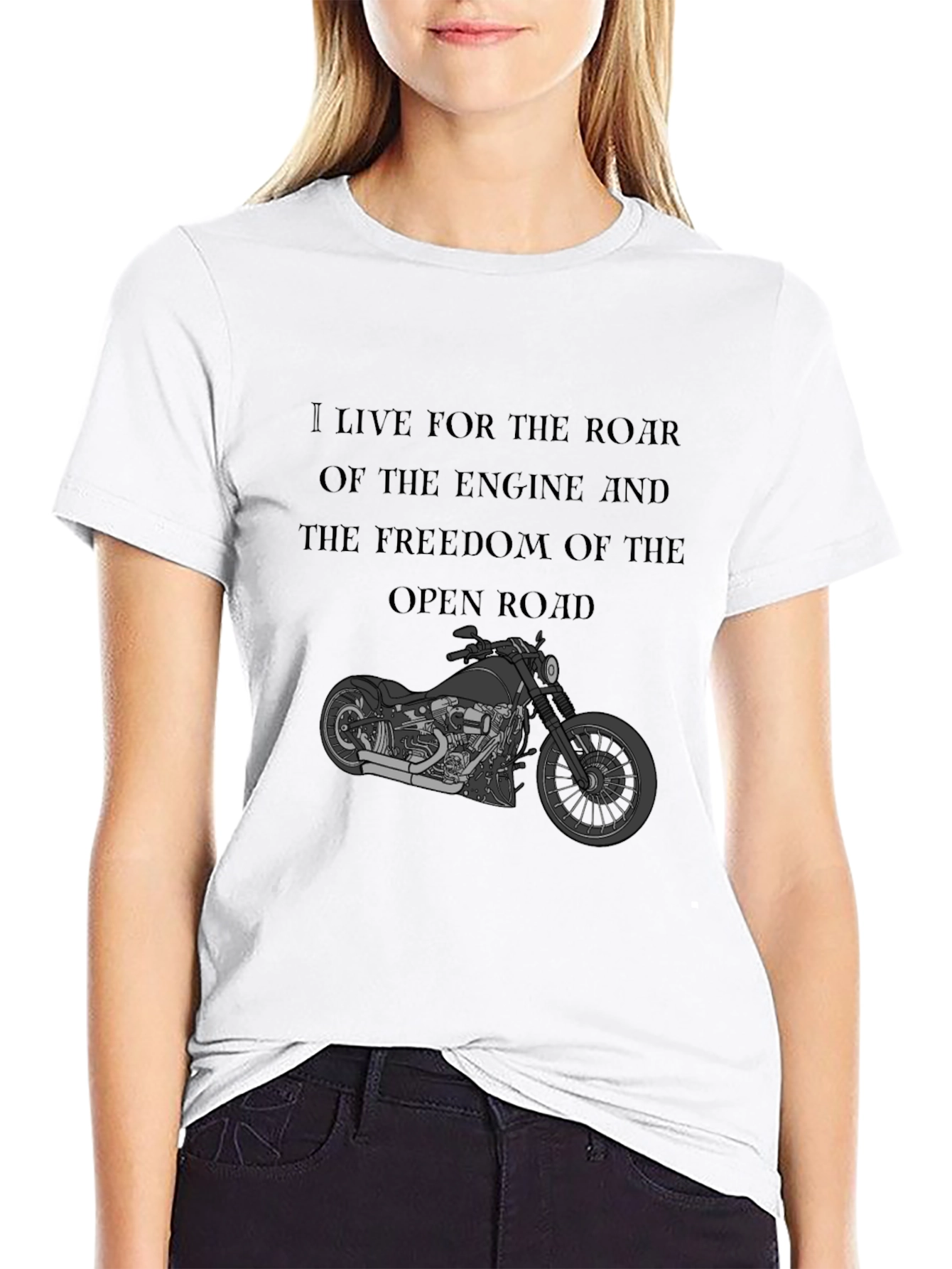Motorcycle T-Shirt: Live for the Ride
