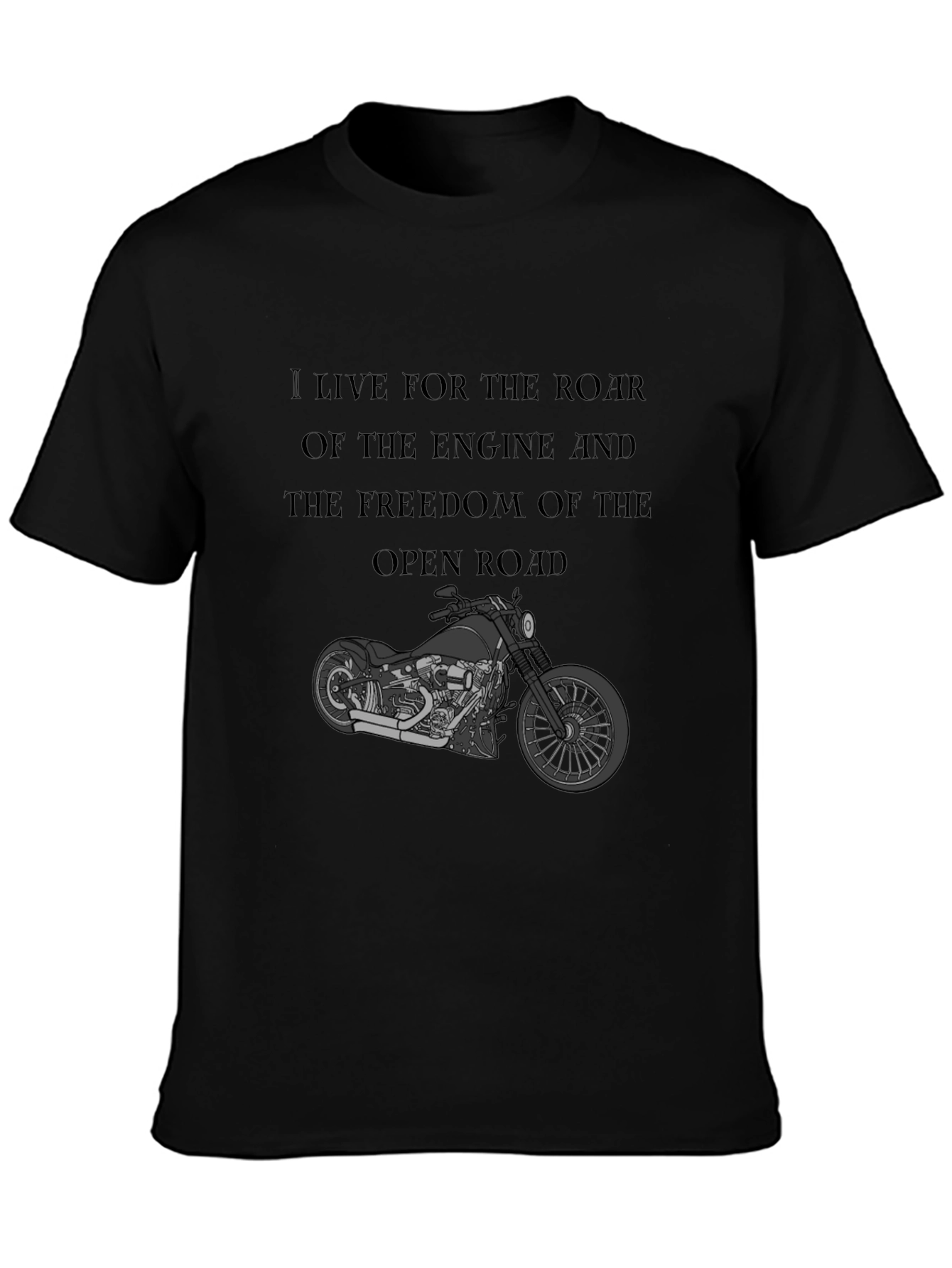 Motorcycle T-Shirt: Live for the Ride