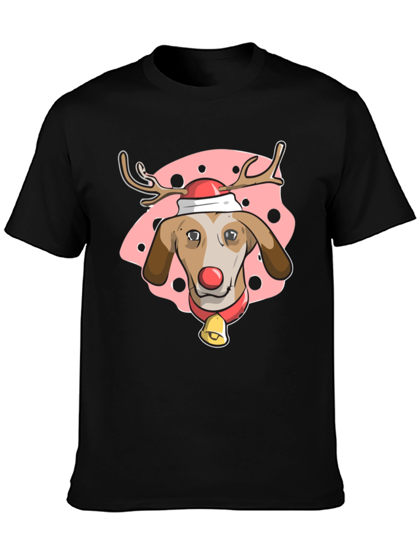 Festive Dog Reindeer T-Shirt - Holiday Cheer!