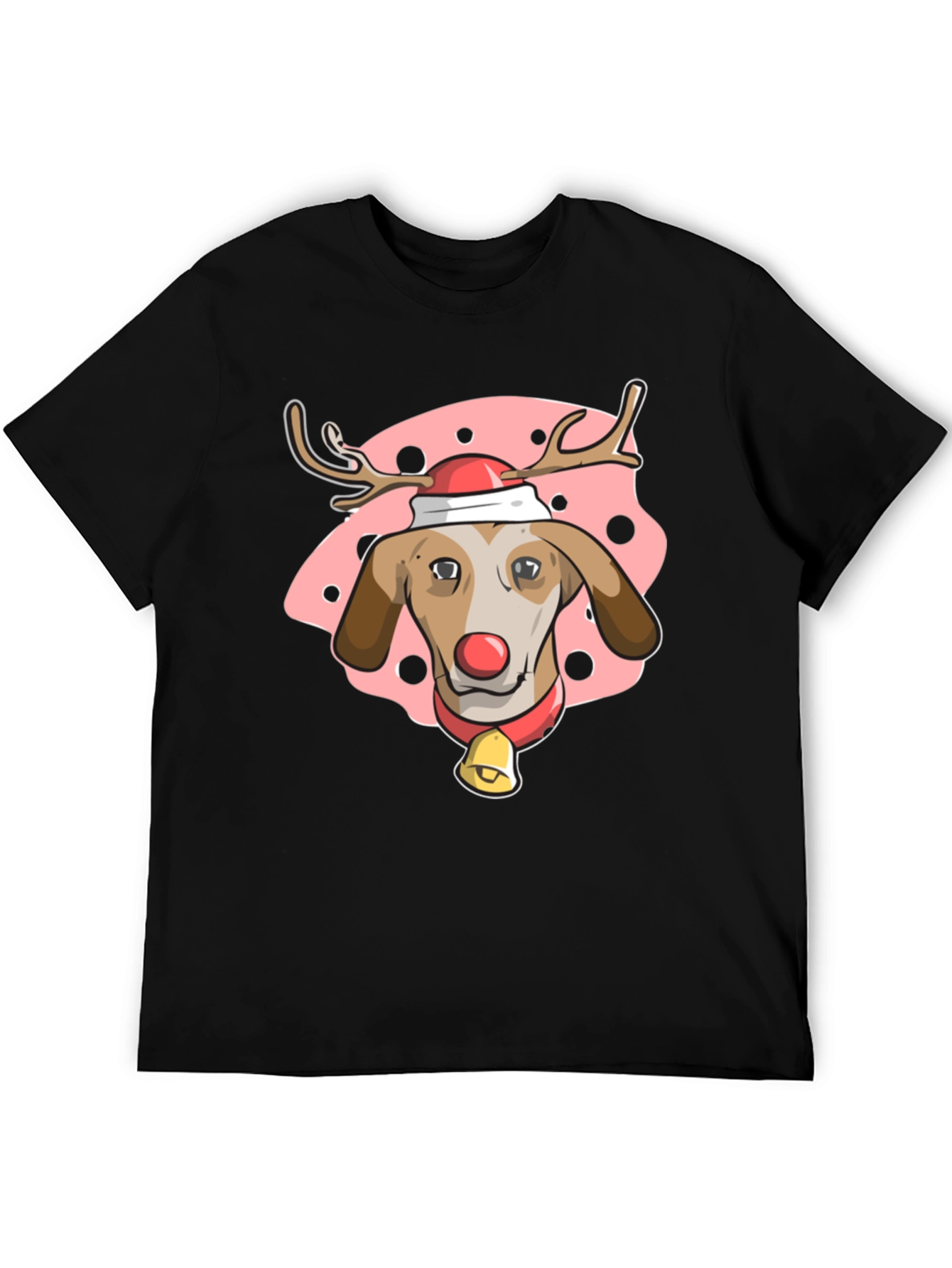Festive Dog Reindeer T-Shirt - Holiday Cheer!