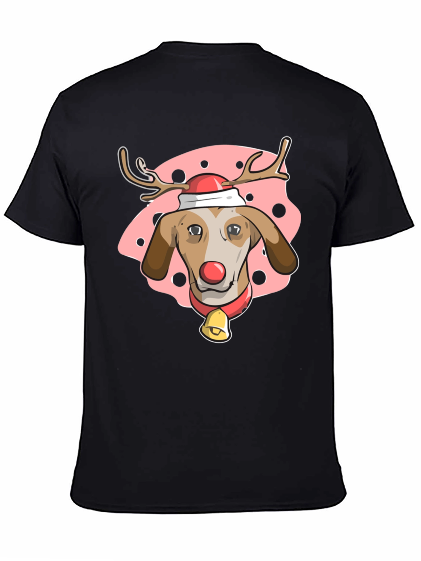 Festive Dog Reindeer T-Shirt - Holiday Cheer!