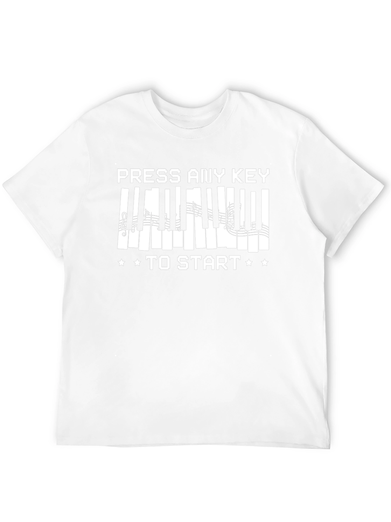 Press Any Key to Start Piano T-Shirt