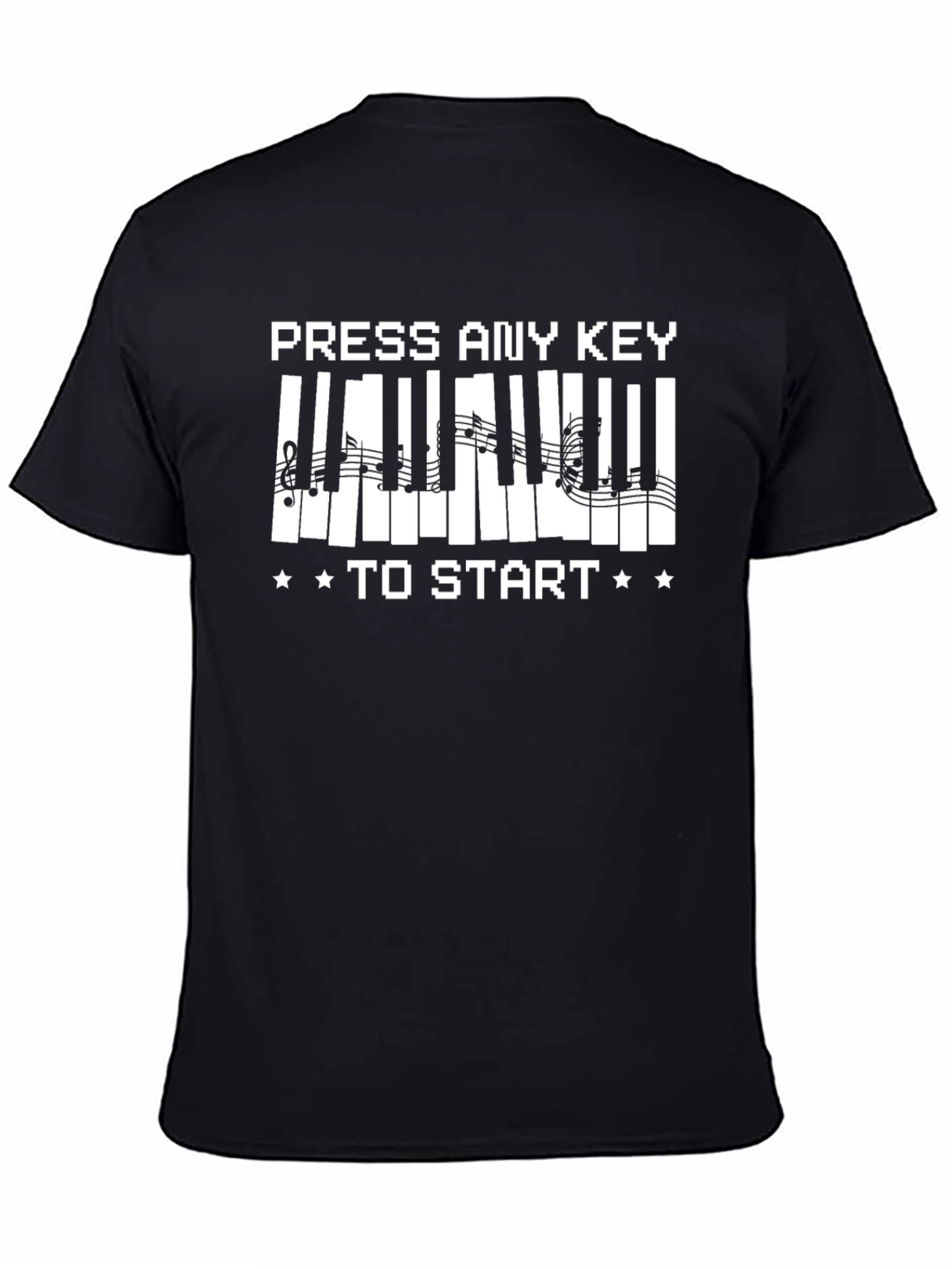 Press Any Key to Start Piano T-Shirt