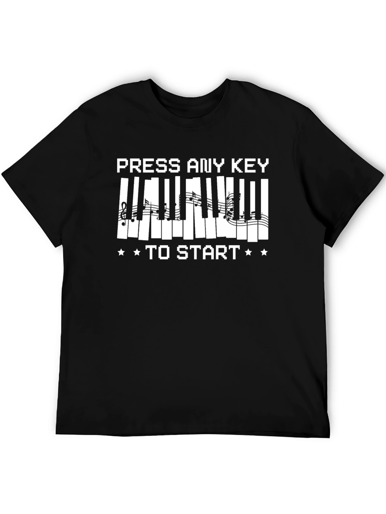 Press Any Key to Start Piano T-Shirt