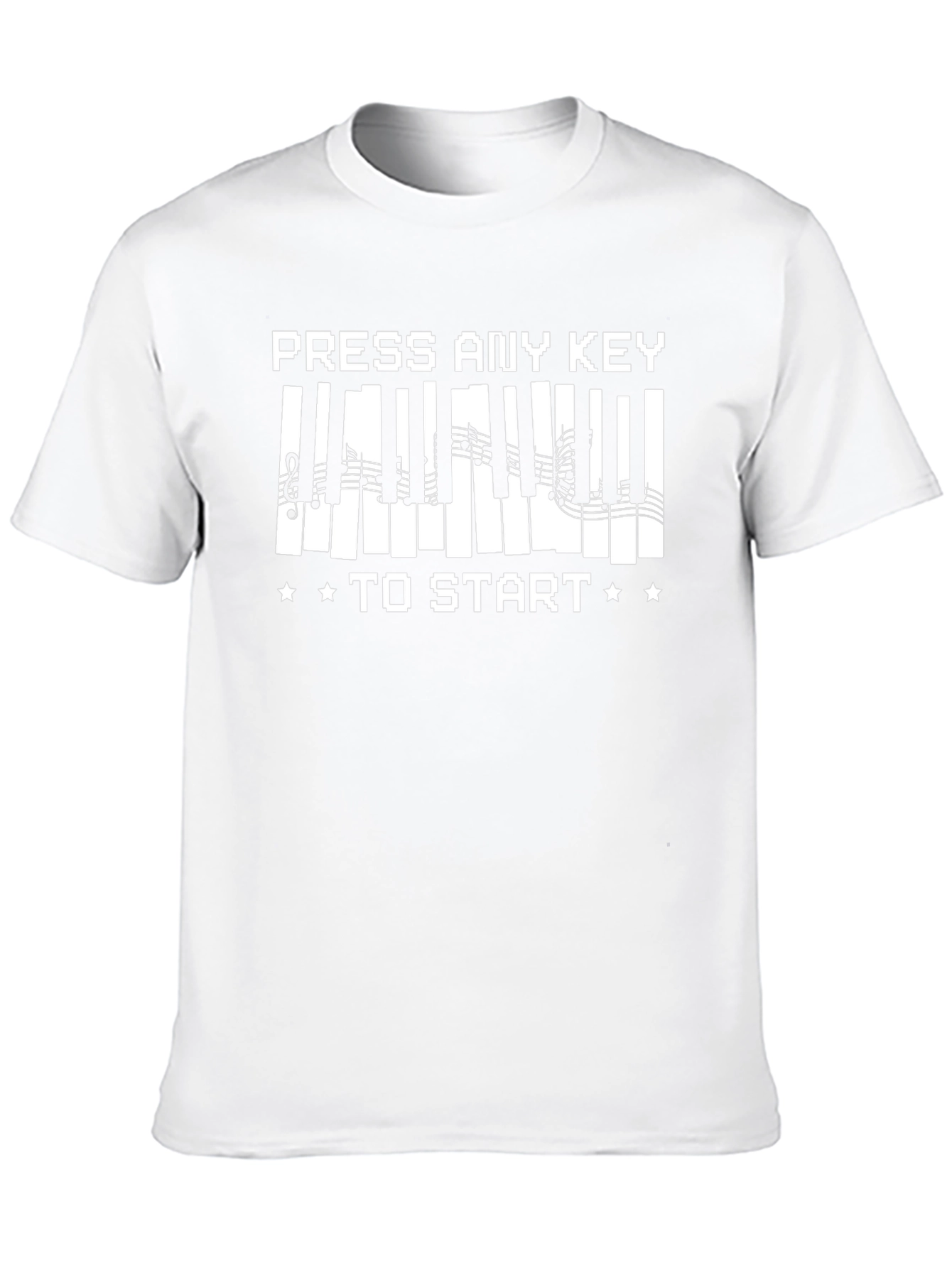 Press Any Key to Start Piano T-Shirt