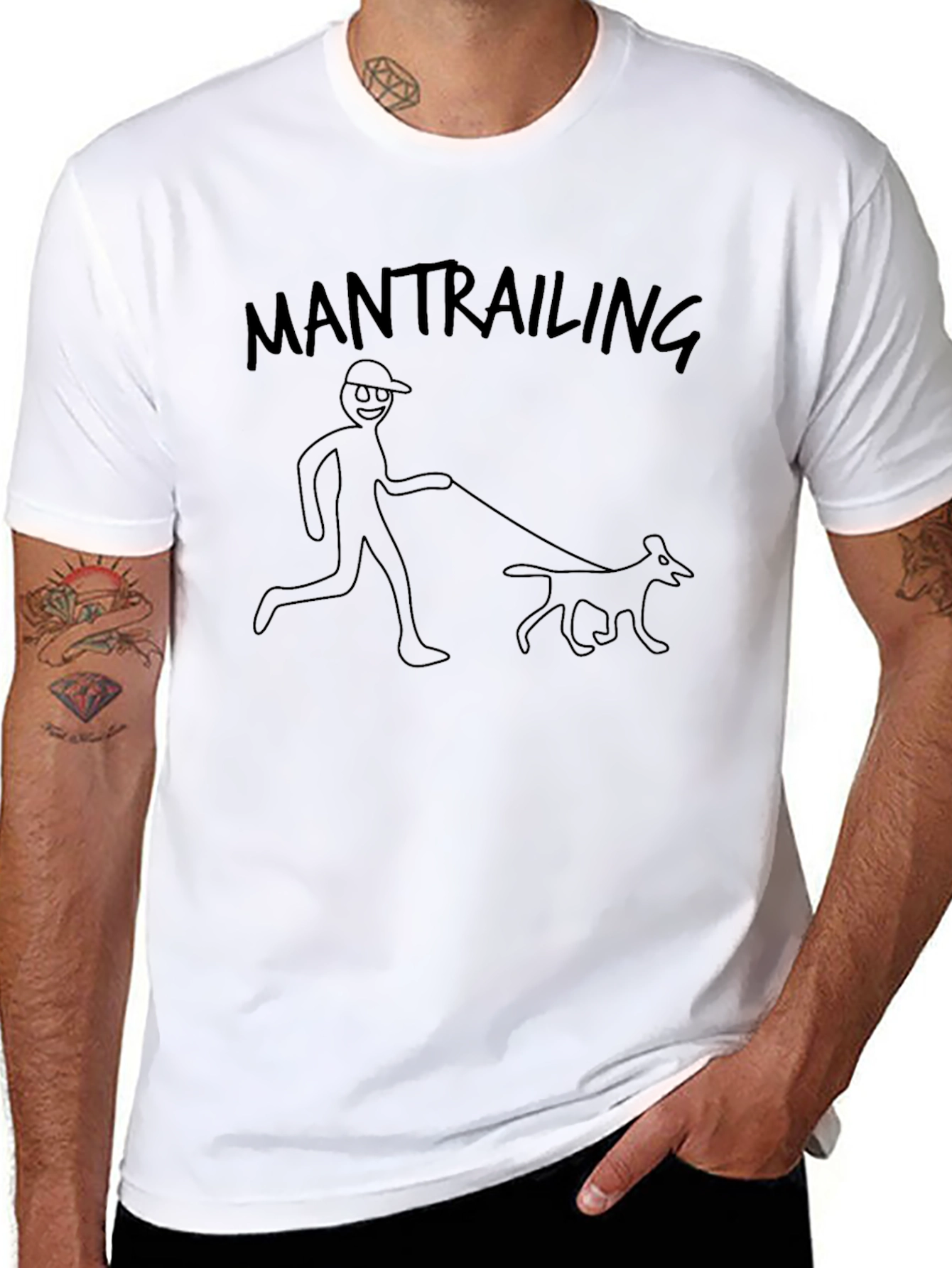Mantrailing Dog Walk T-Shirt