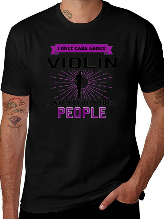 Violin Lover T-Shirt: I Only Care About My Violin Tee