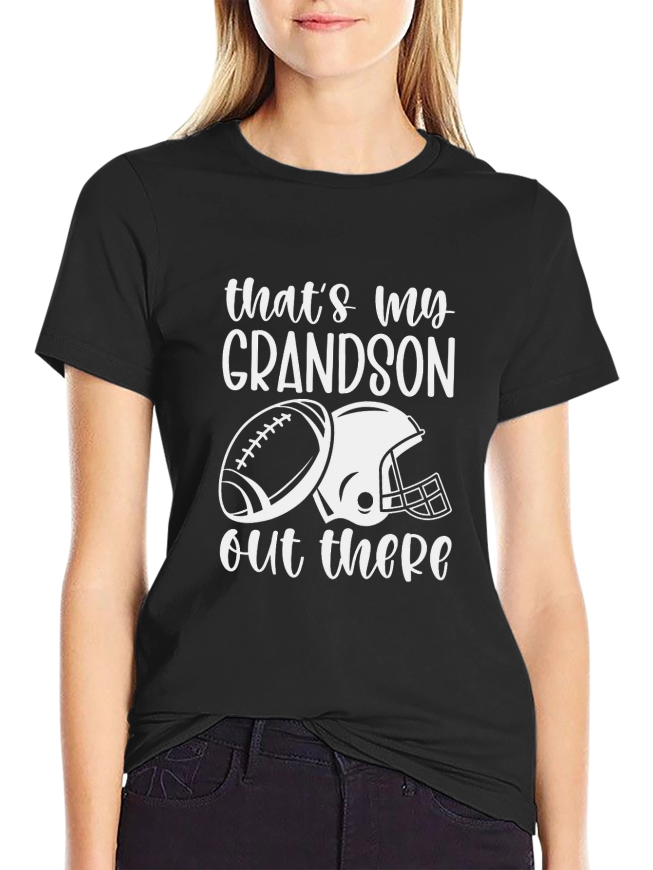 Thats My Grandson Football Graphic Tee