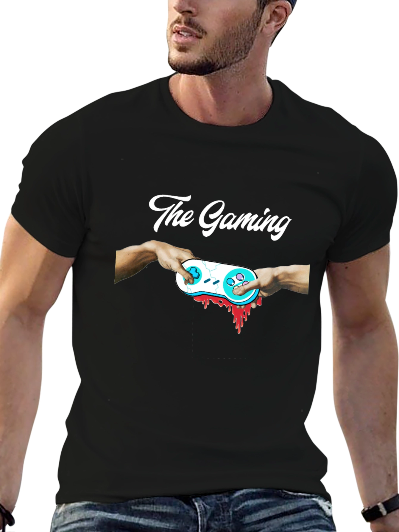 The Gaming Blood Controller Graphic T-Shirt