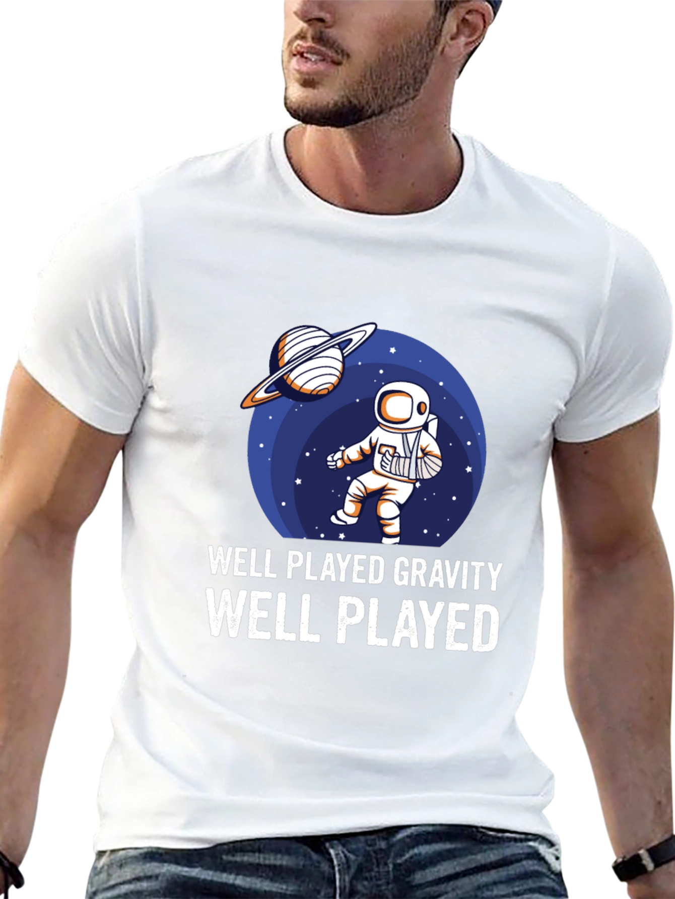 Well Played Gravity T-Shirt Astronaut Humor