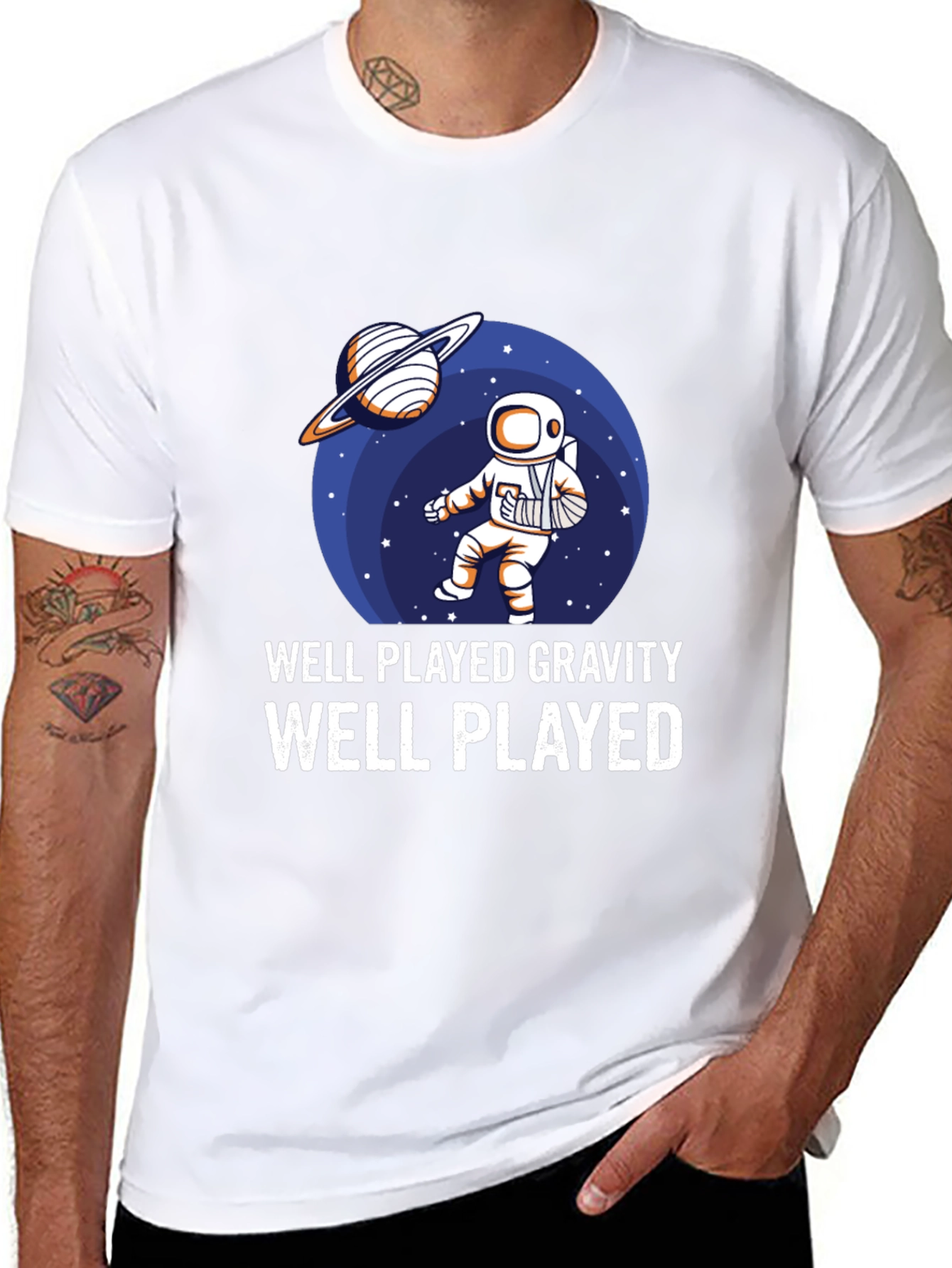 Well Played Gravity T-Shirt Astronaut Humor
