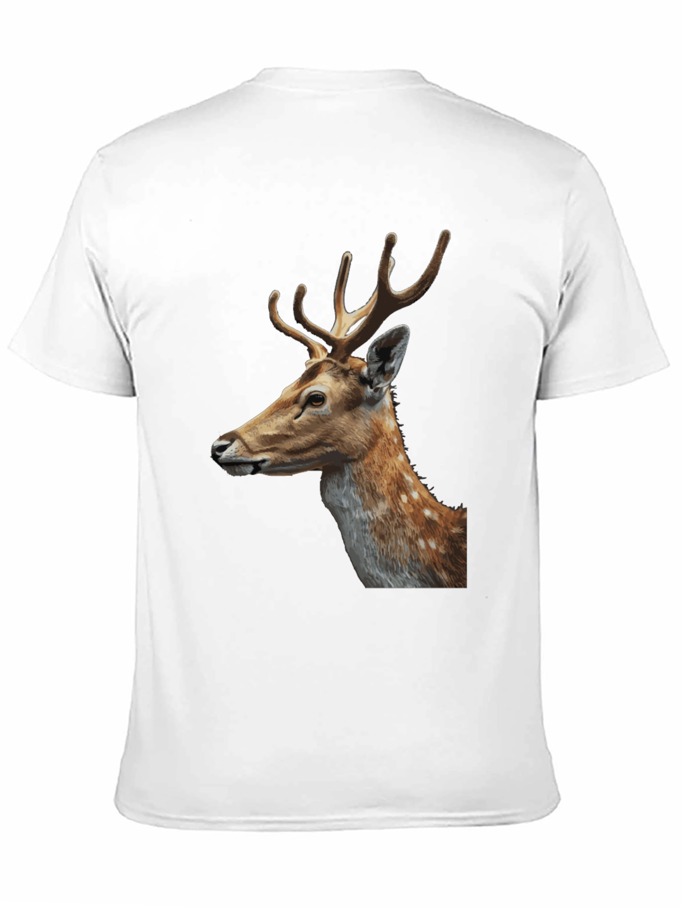 Deer Graphic Tee - Stylish Mens Black T-Shirt