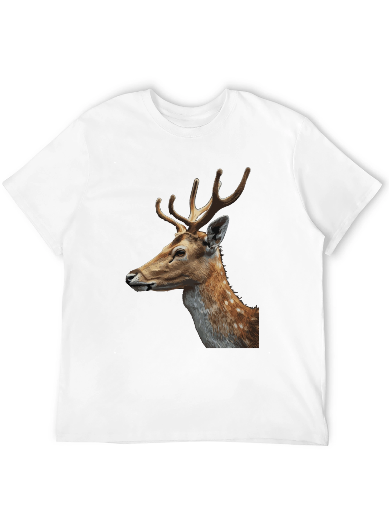 Deer Graphic Tee - Stylish Mens Black T-Shirt
