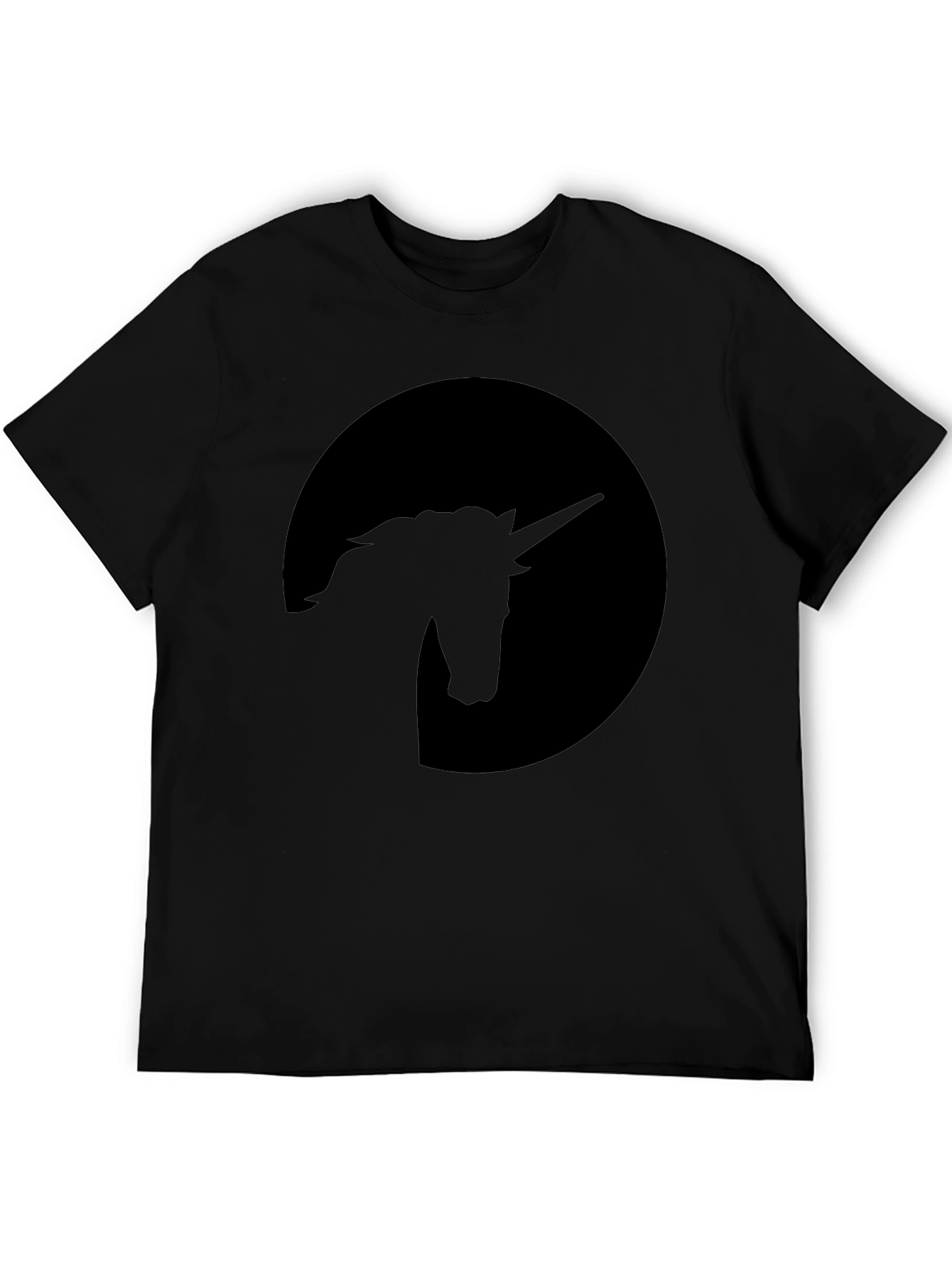 Unicorn Silhouette Black T-Shirt