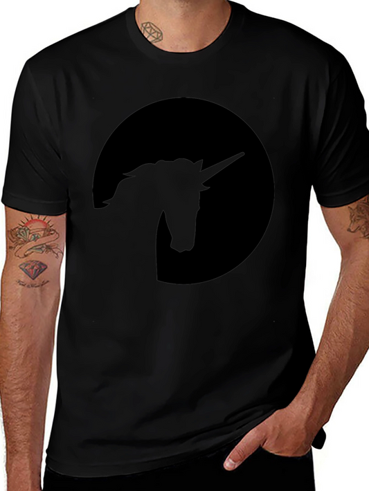 Unicorn Silhouette Black T-Shirt