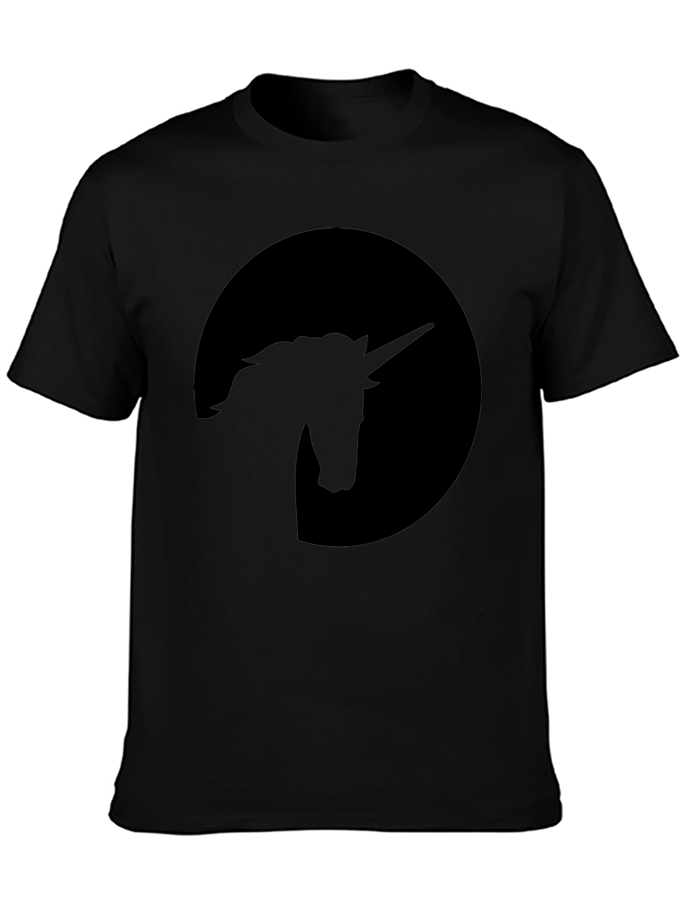 Unicorn Silhouette Black T-Shirt