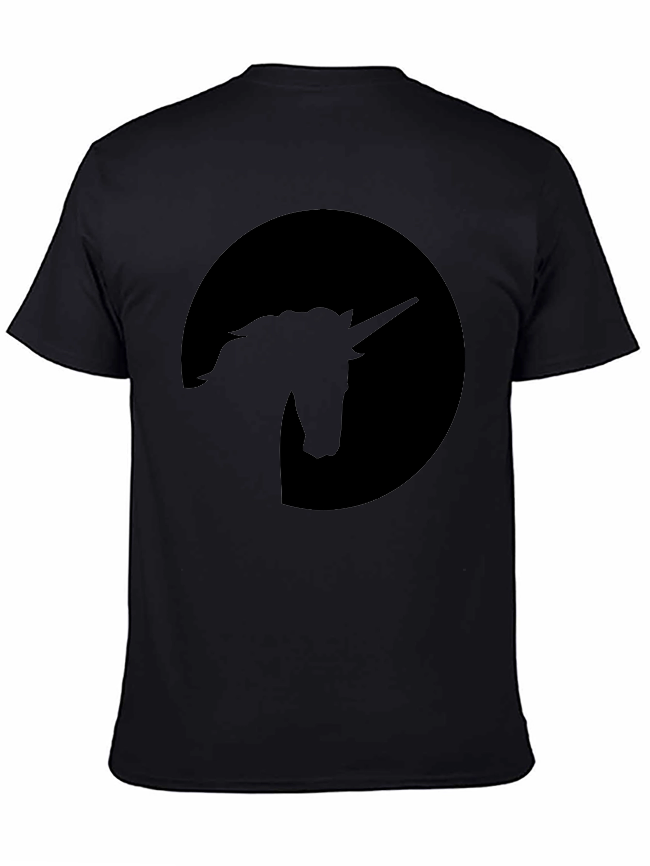 Unicorn Silhouette Black T-Shirt