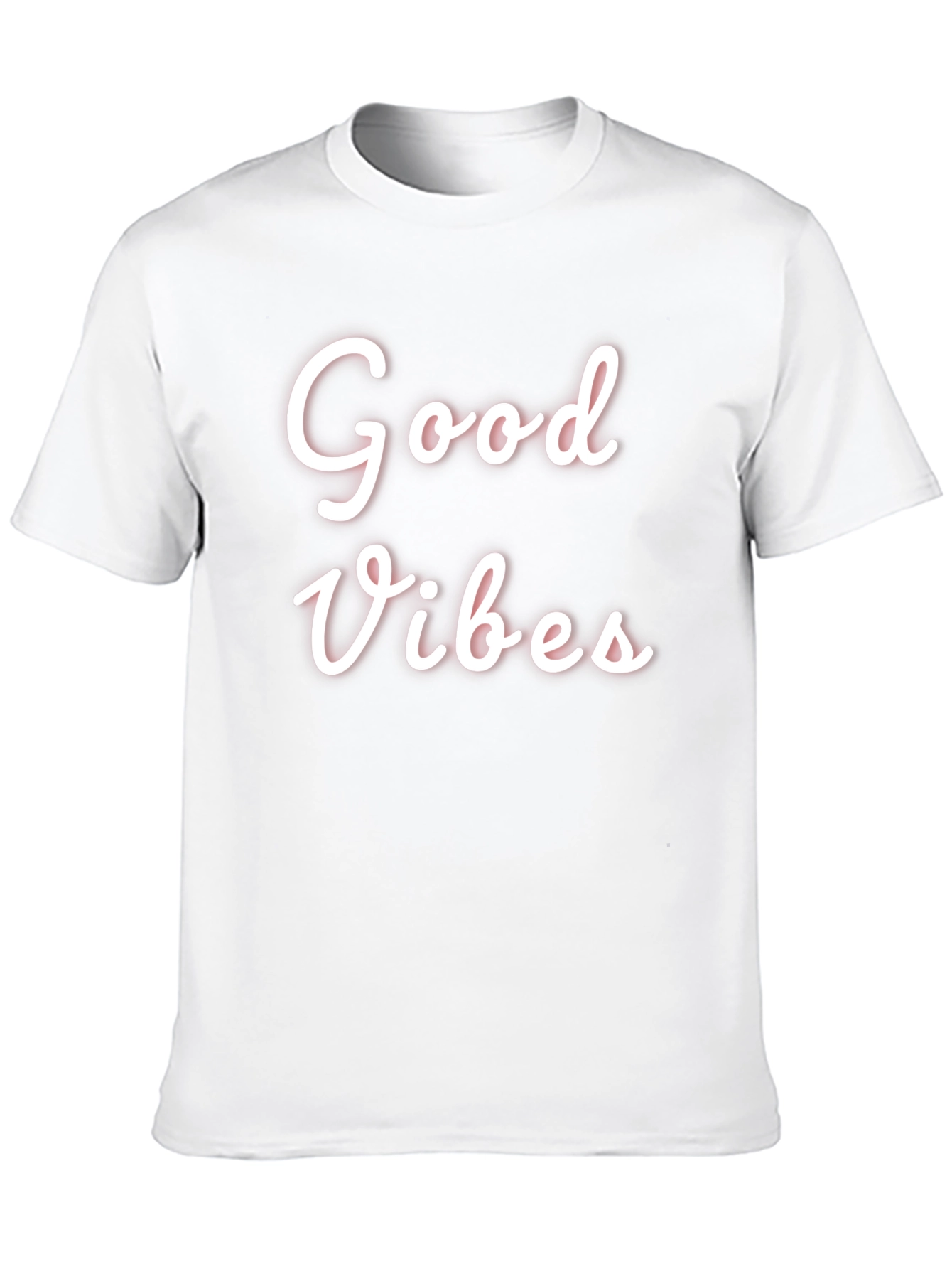 Good Vibes Black Graphic Tee Casual Wear