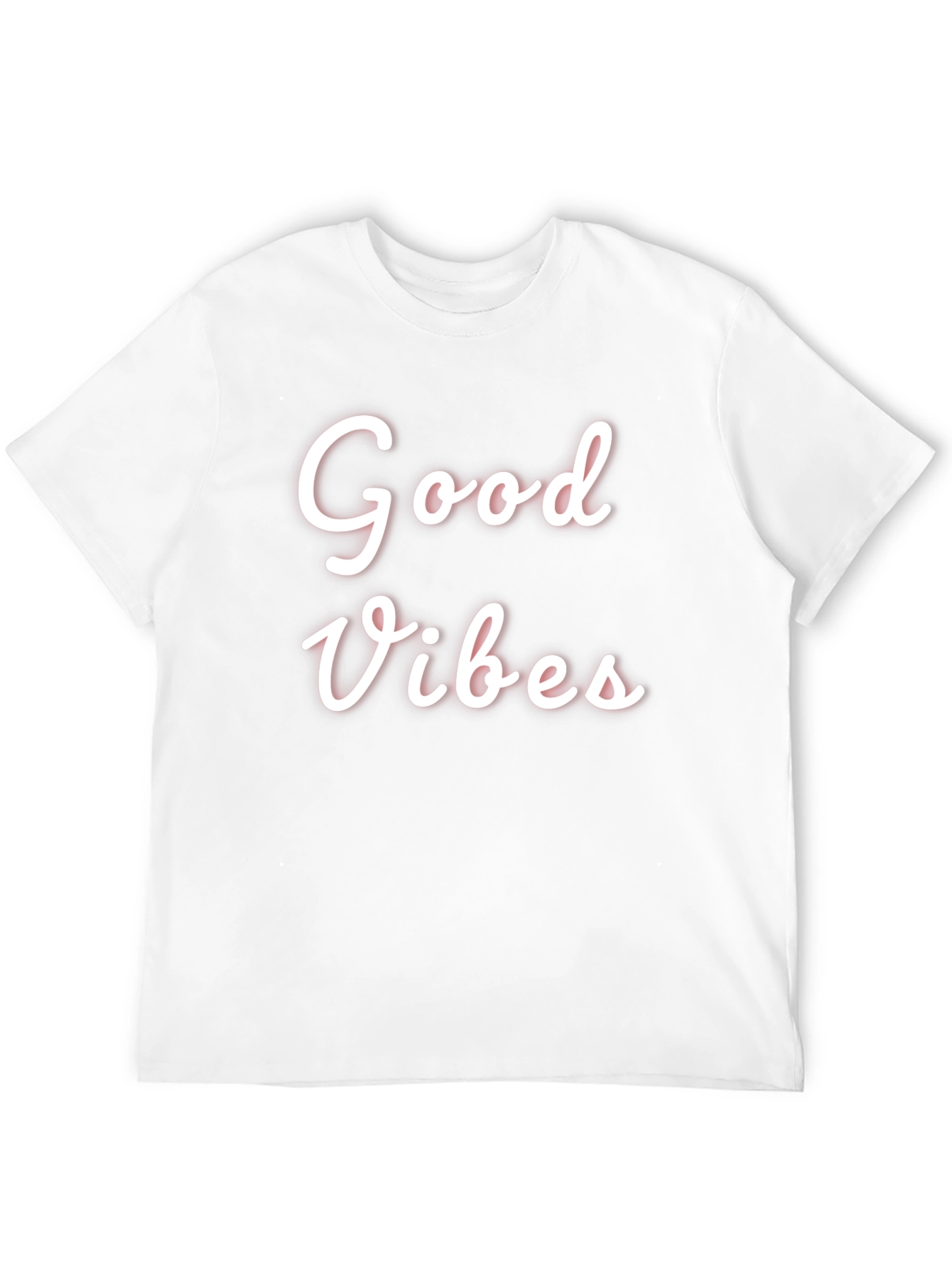 Good Vibes Black Graphic Tee Casual Wear