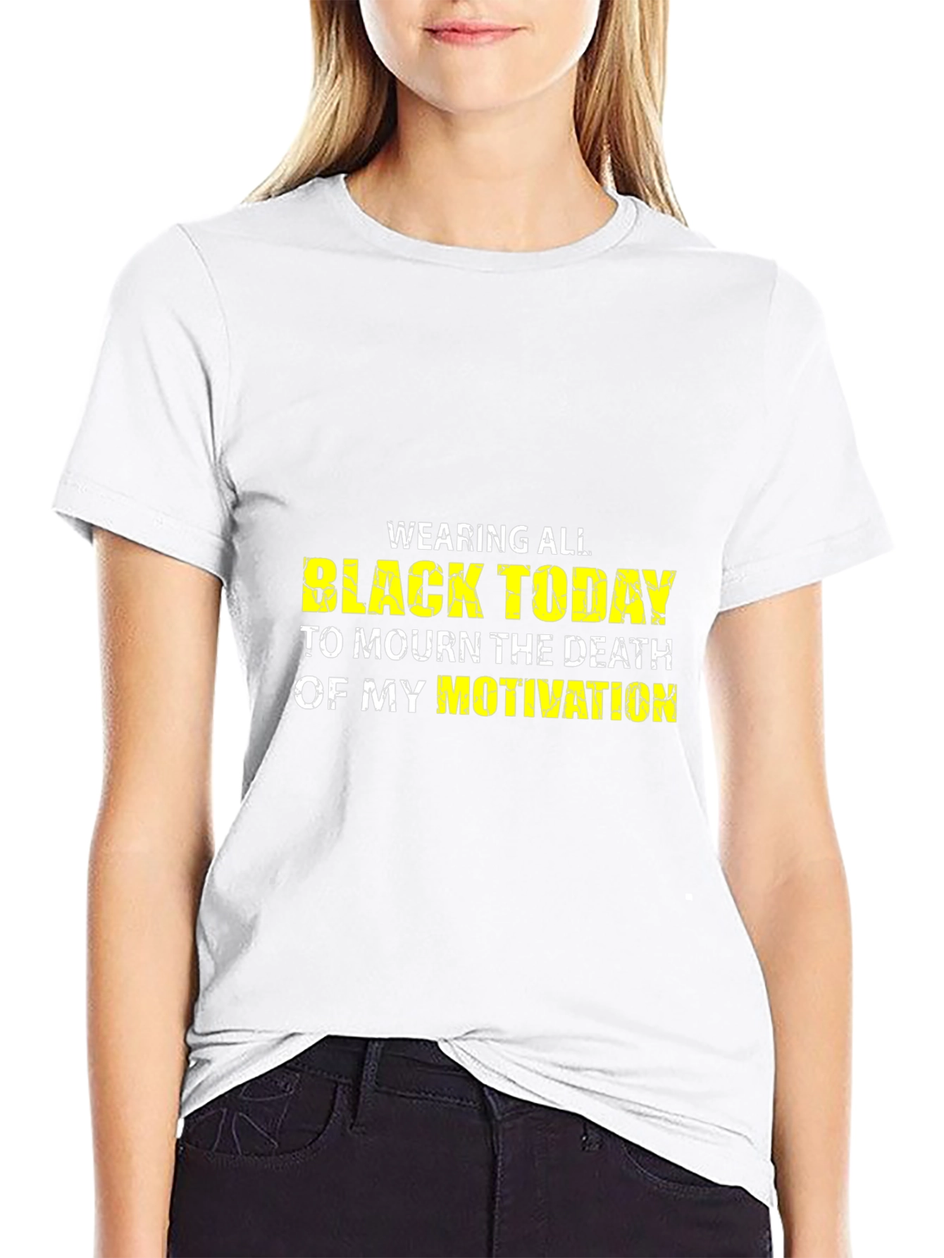 Black Today T-Shirt - Mourn Motivation Funny Graphic Tee