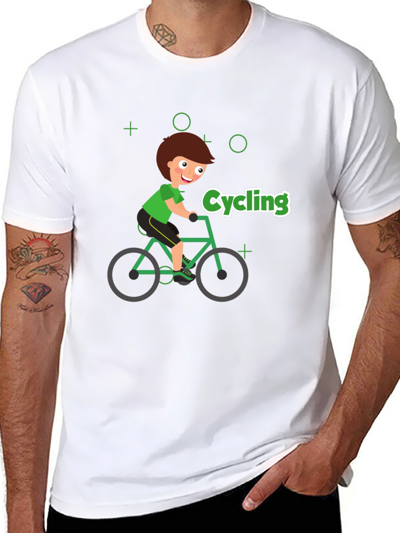 Cycling Cartoon T-Shirt - Ride in Style!