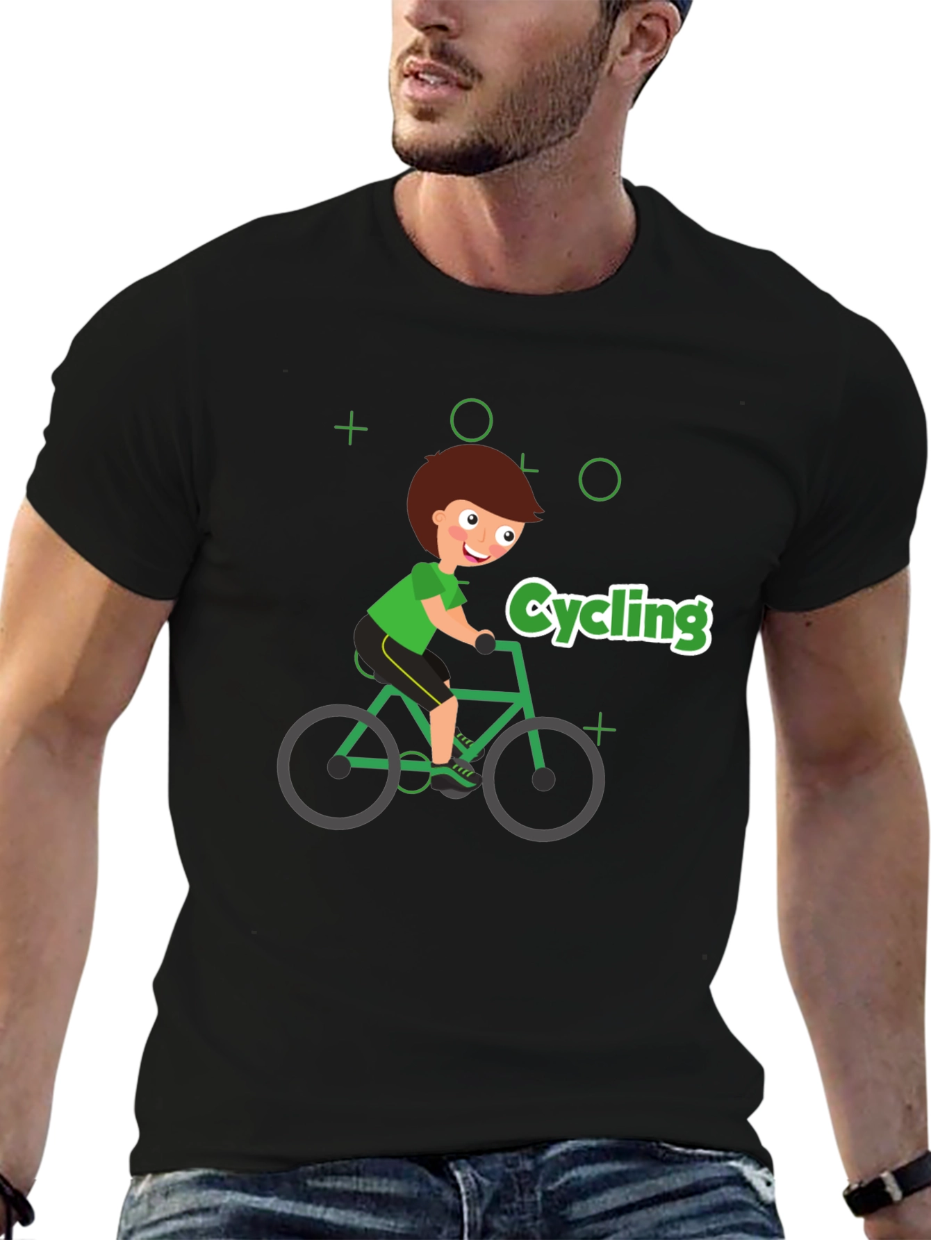 Cycling Cartoon T-Shirt - Ride in Style!