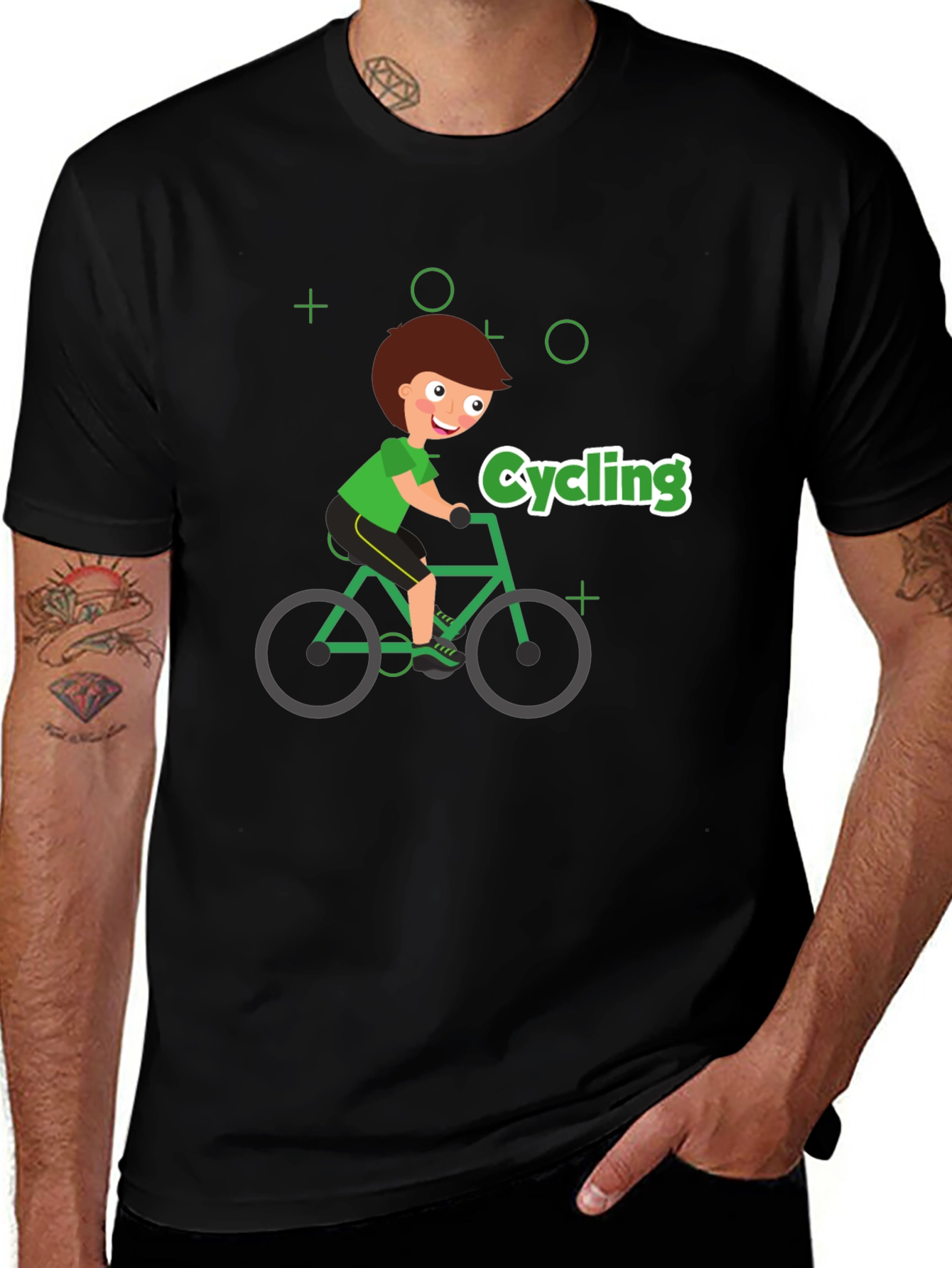 Cycling Cartoon T-Shirt - Ride in Style!