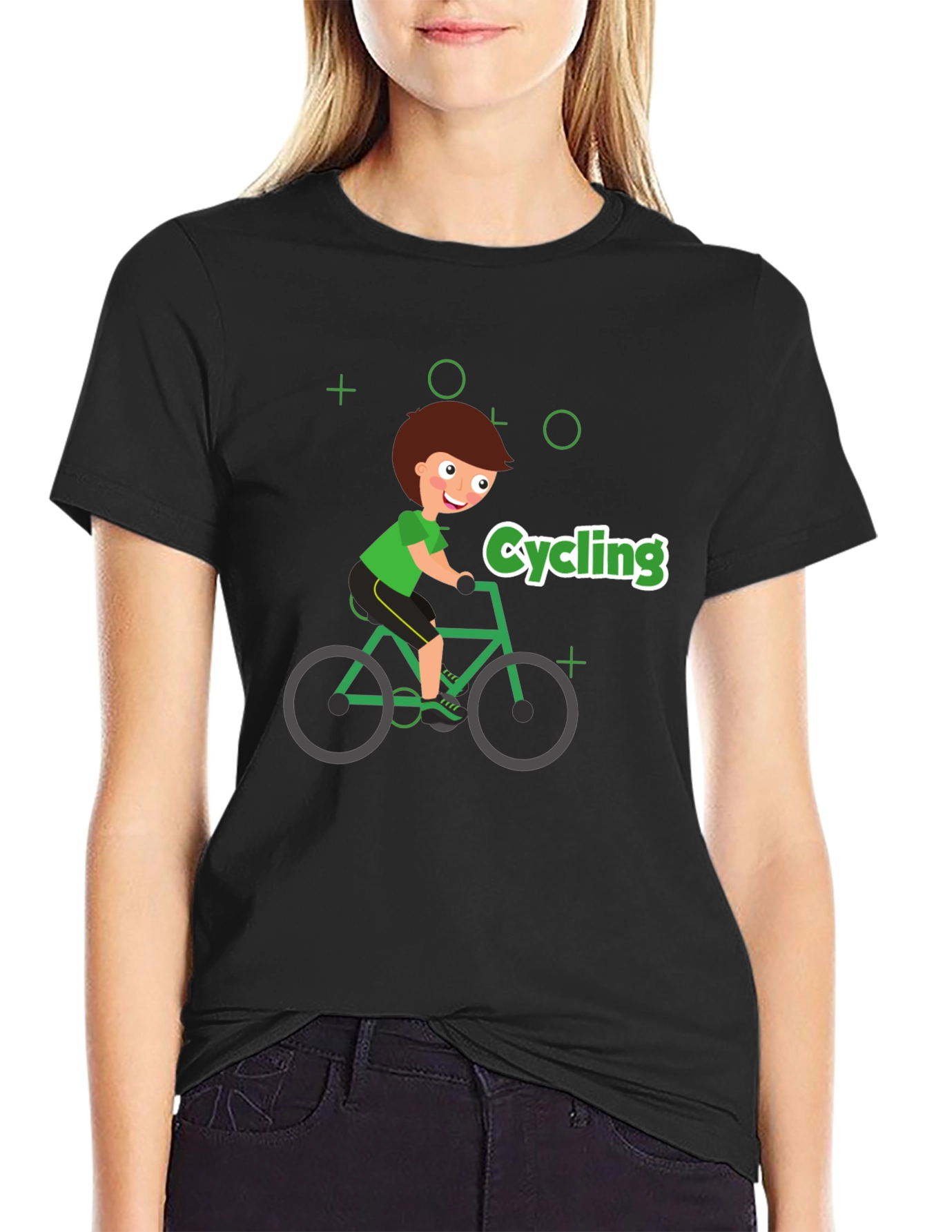 Cycling Cartoon T-Shirt - Ride in Style!
