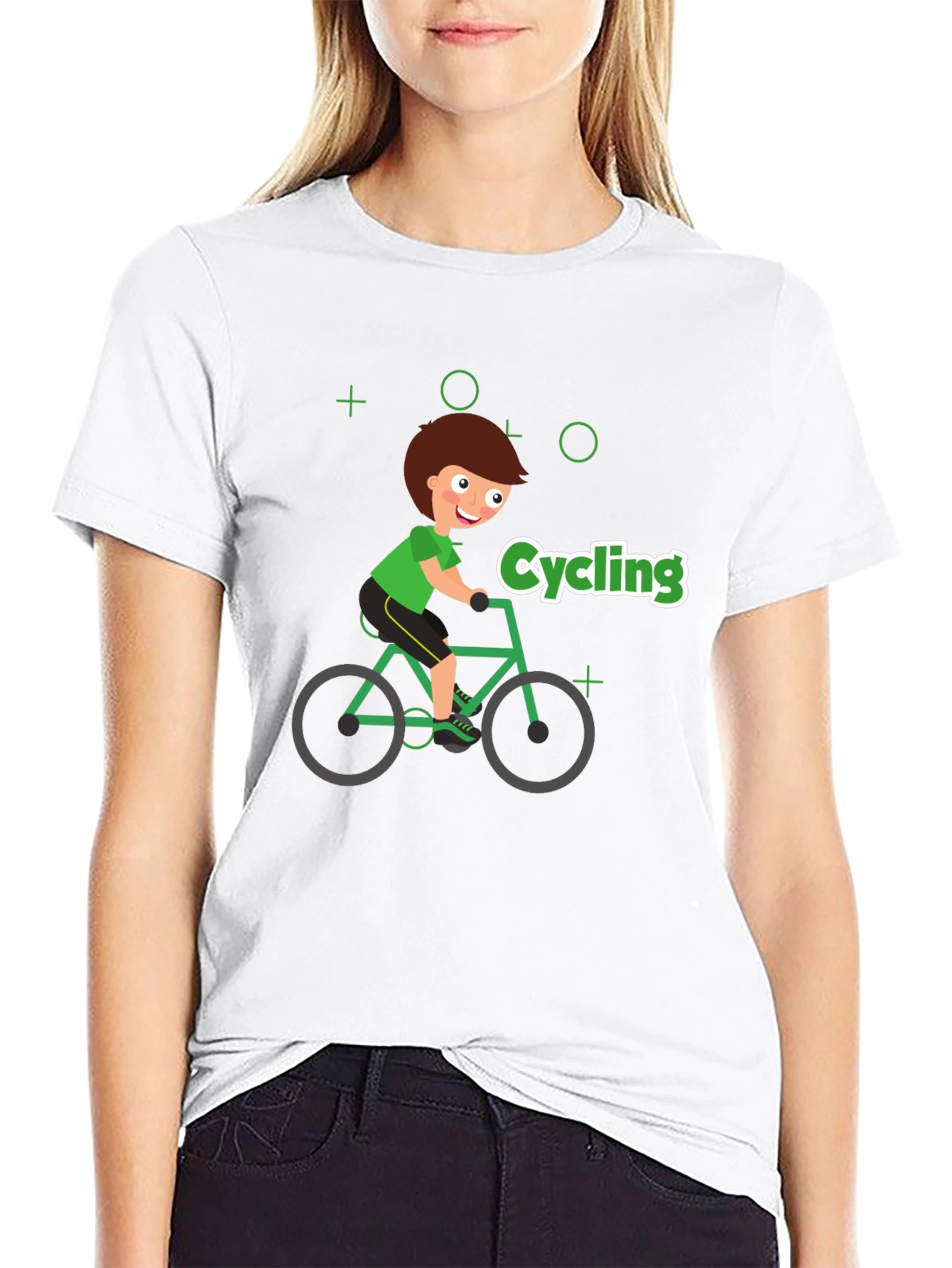 Cycling Cartoon T-Shirt - Ride in Style!