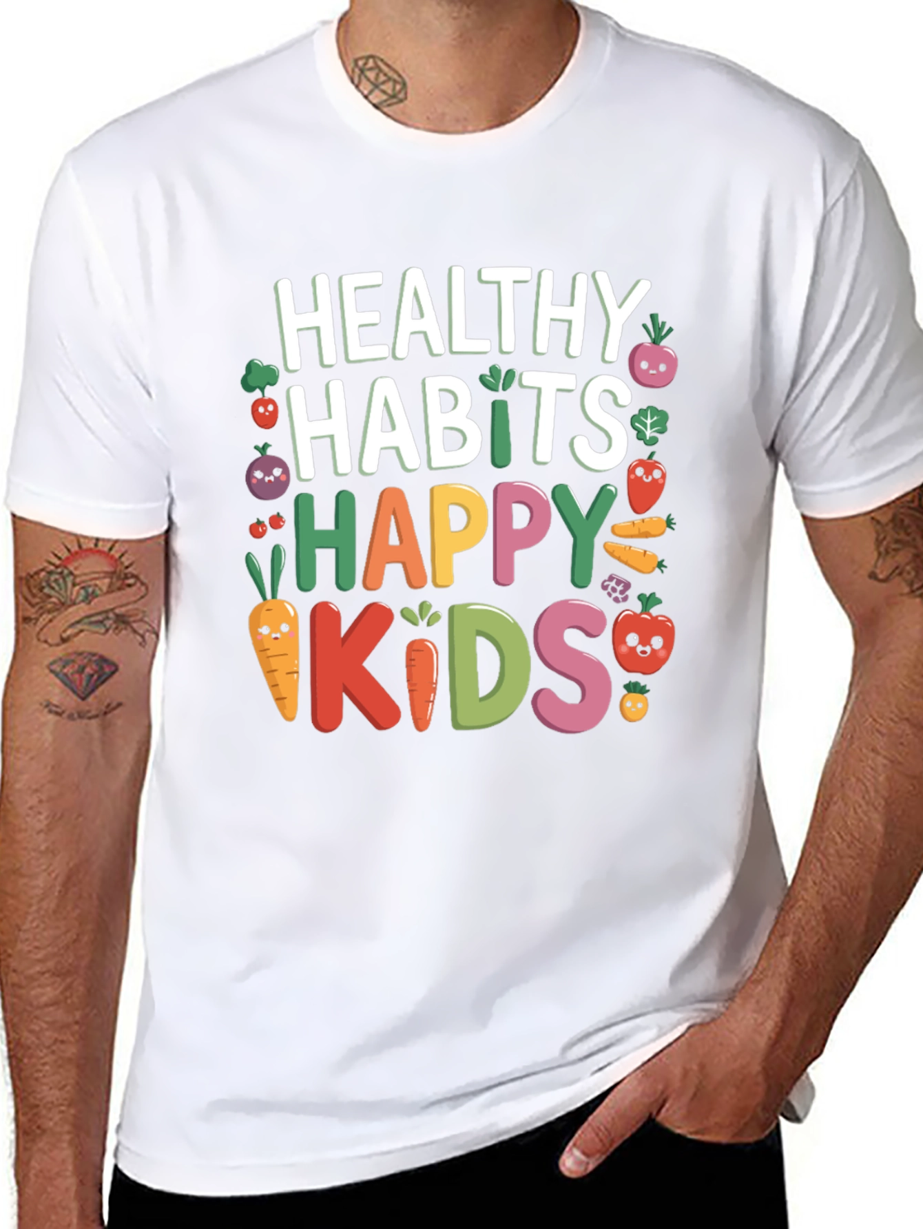 Healthy Habits Happy Kids Graphic Tee